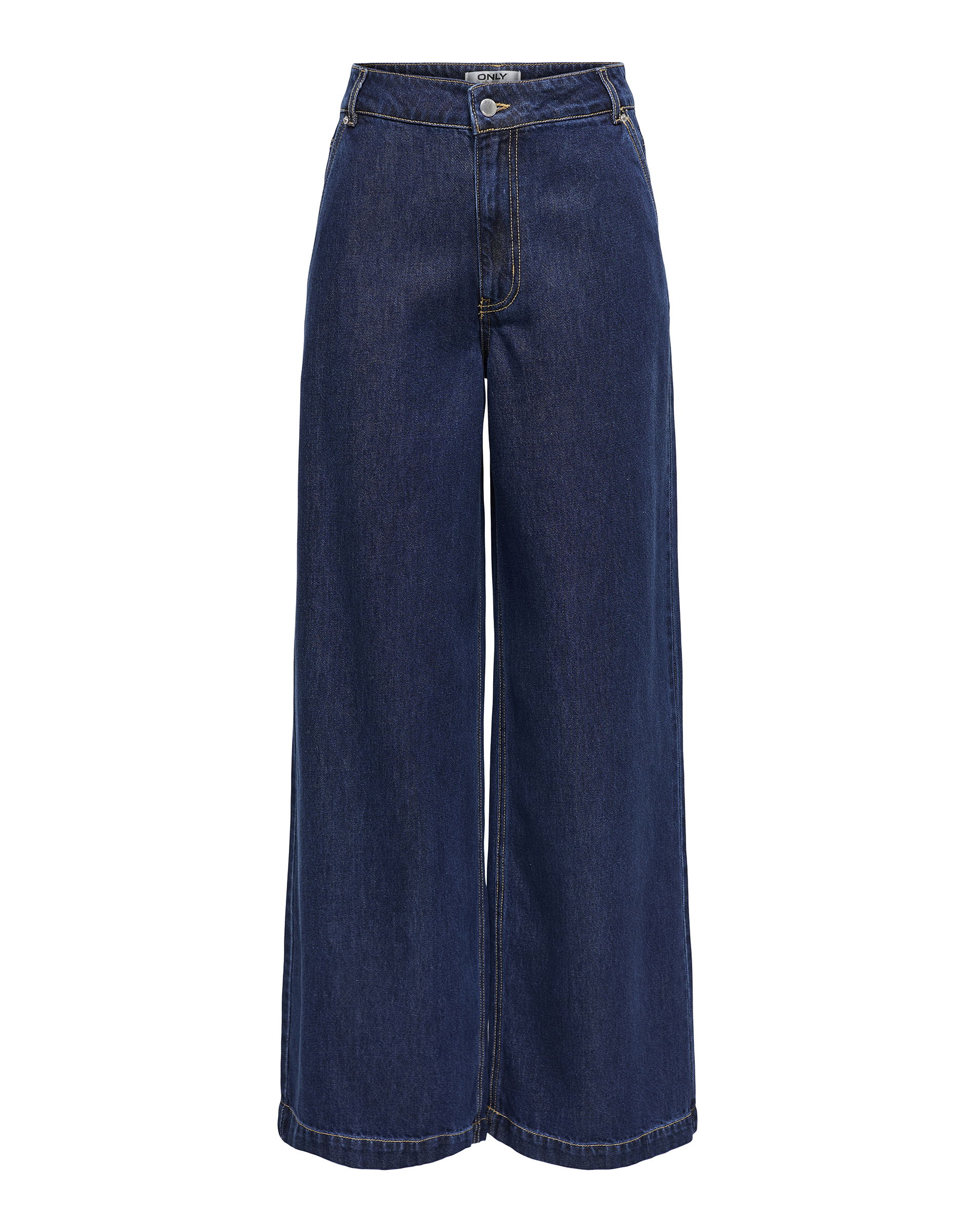 ONLIngrid Waist Wide Denim Jeans - Dark Blue Denim 