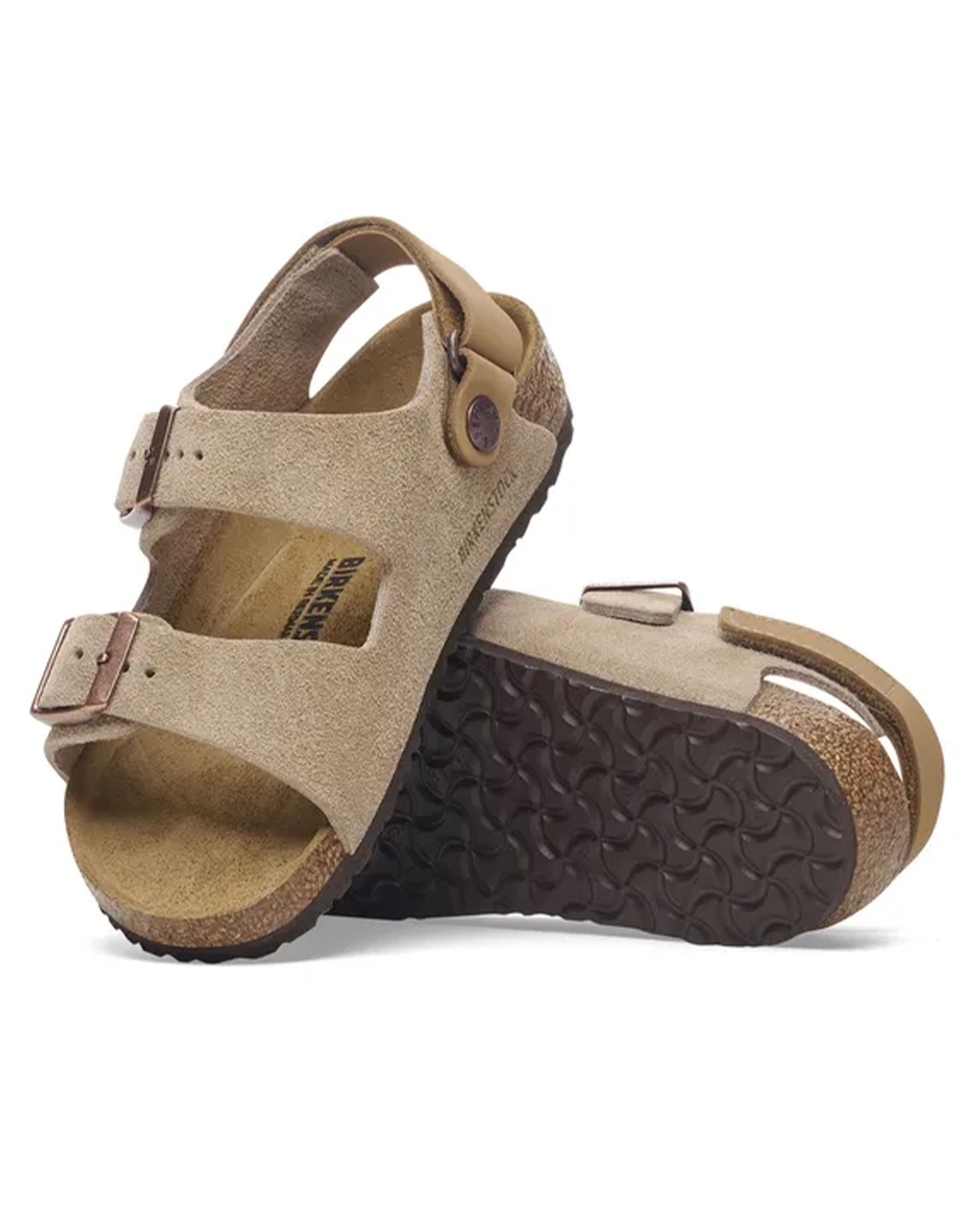 Milano AS Kids Suede Leather Sandal - Taupe