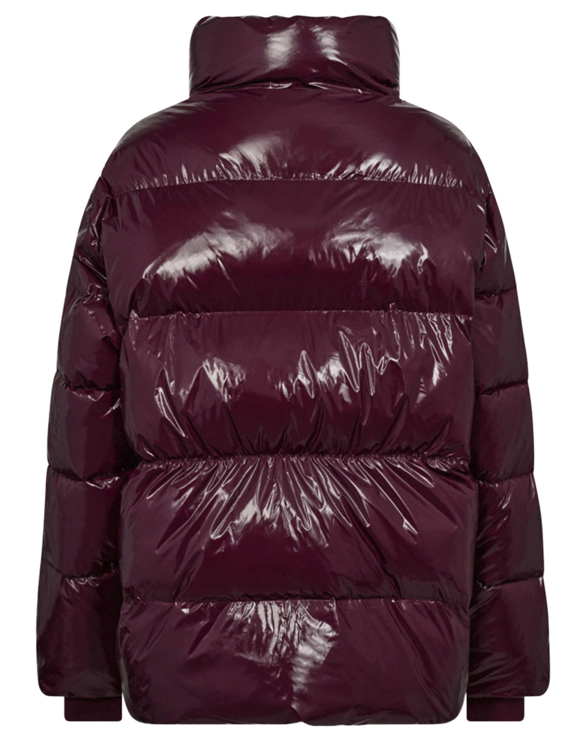 Glossy CC Puffer Jakke - Plum