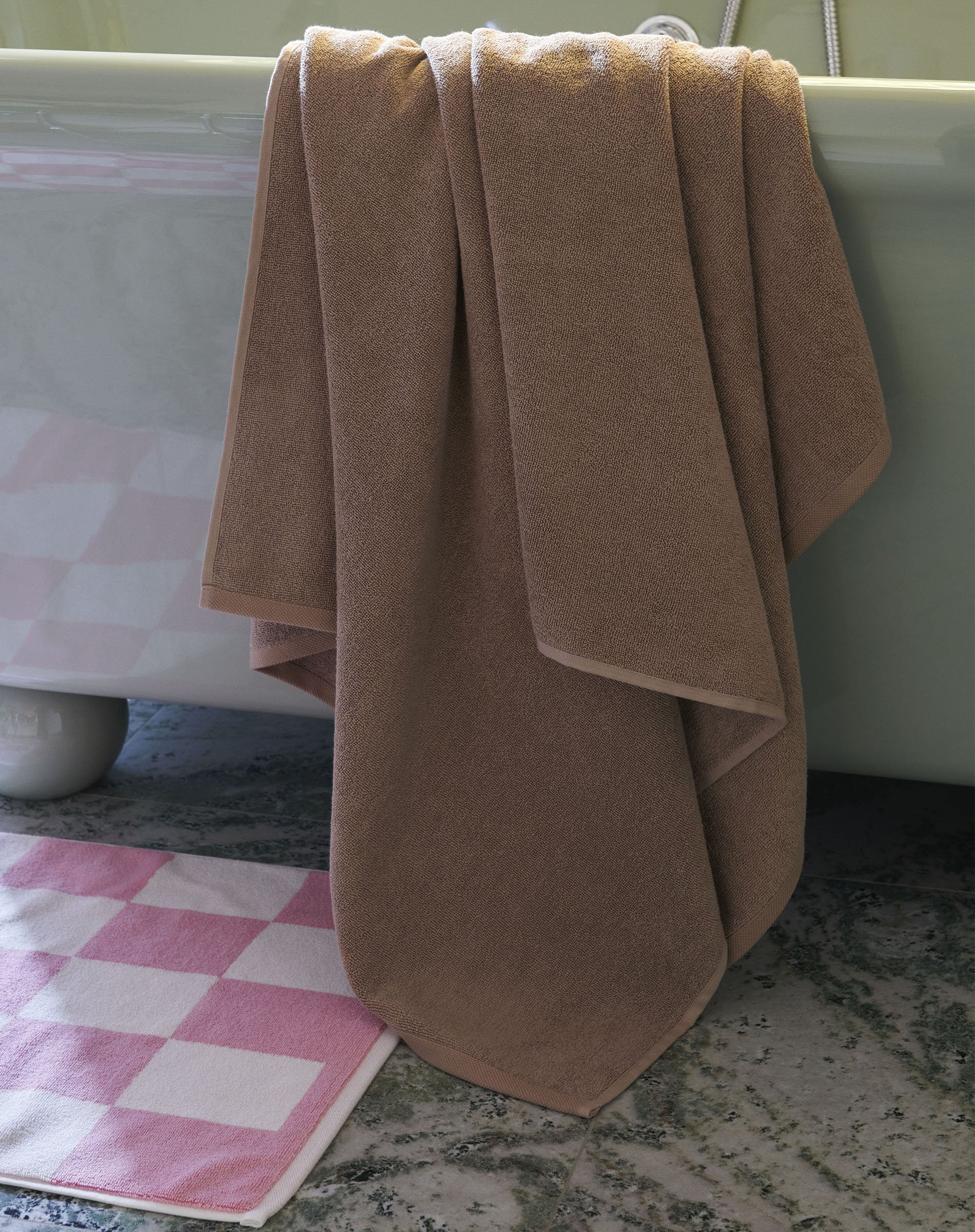 Mono Badehåndklæde - Cappuccino