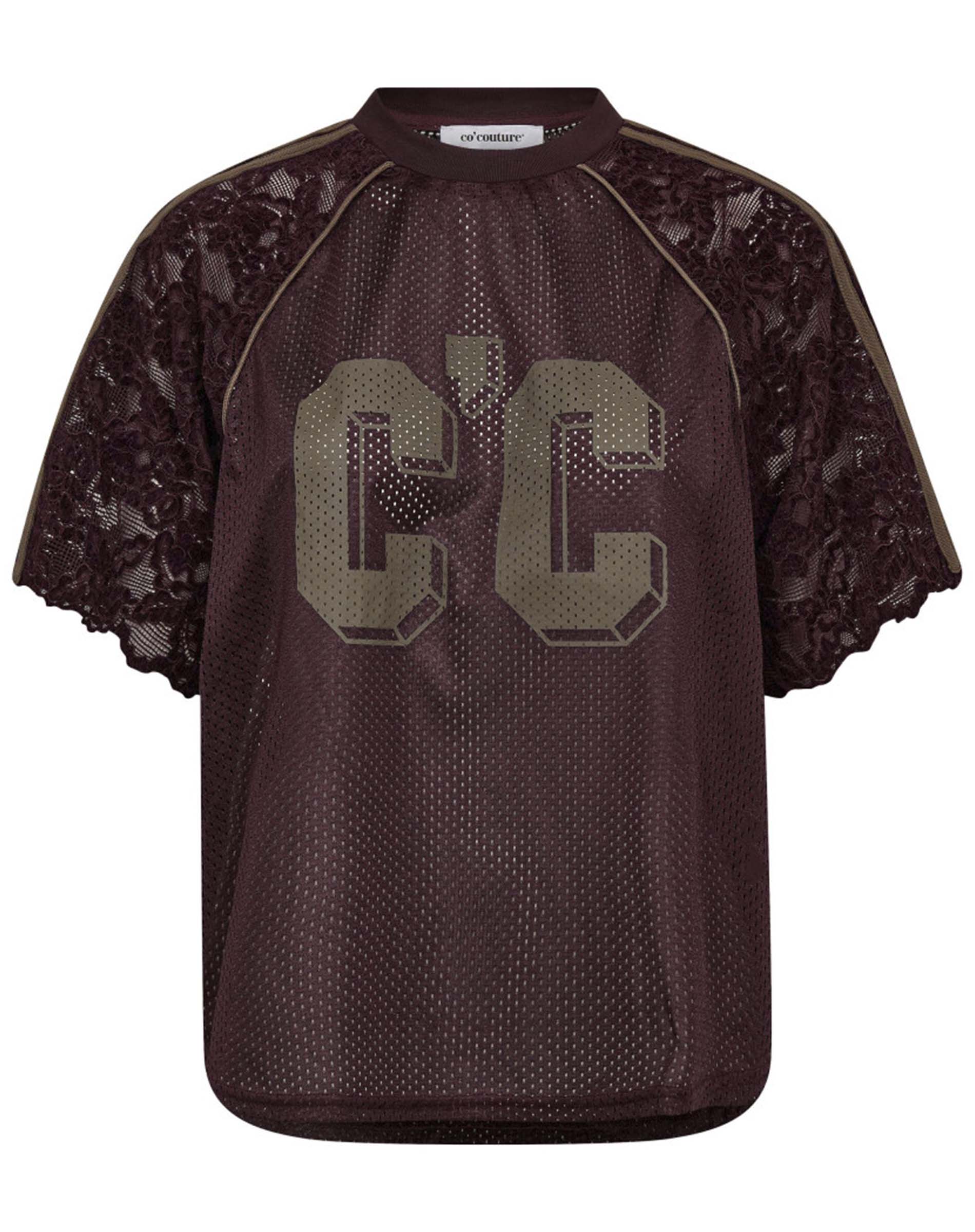 Trey CC Lace T-shirt - Walnut