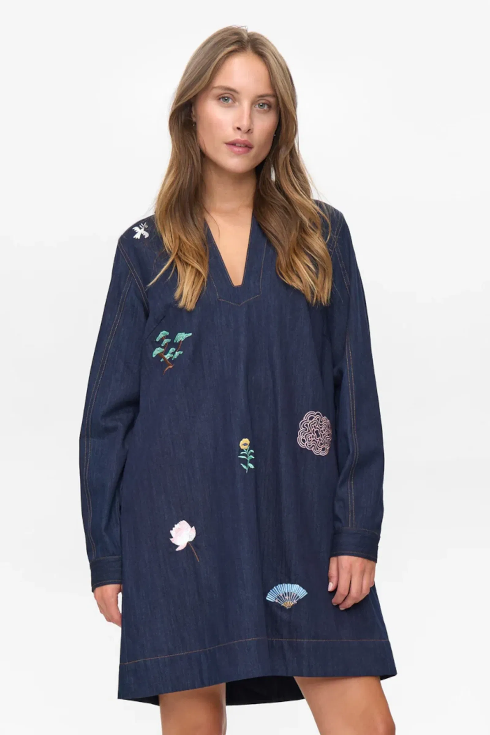 Nuchiku Kjole - Dark Blue Denim