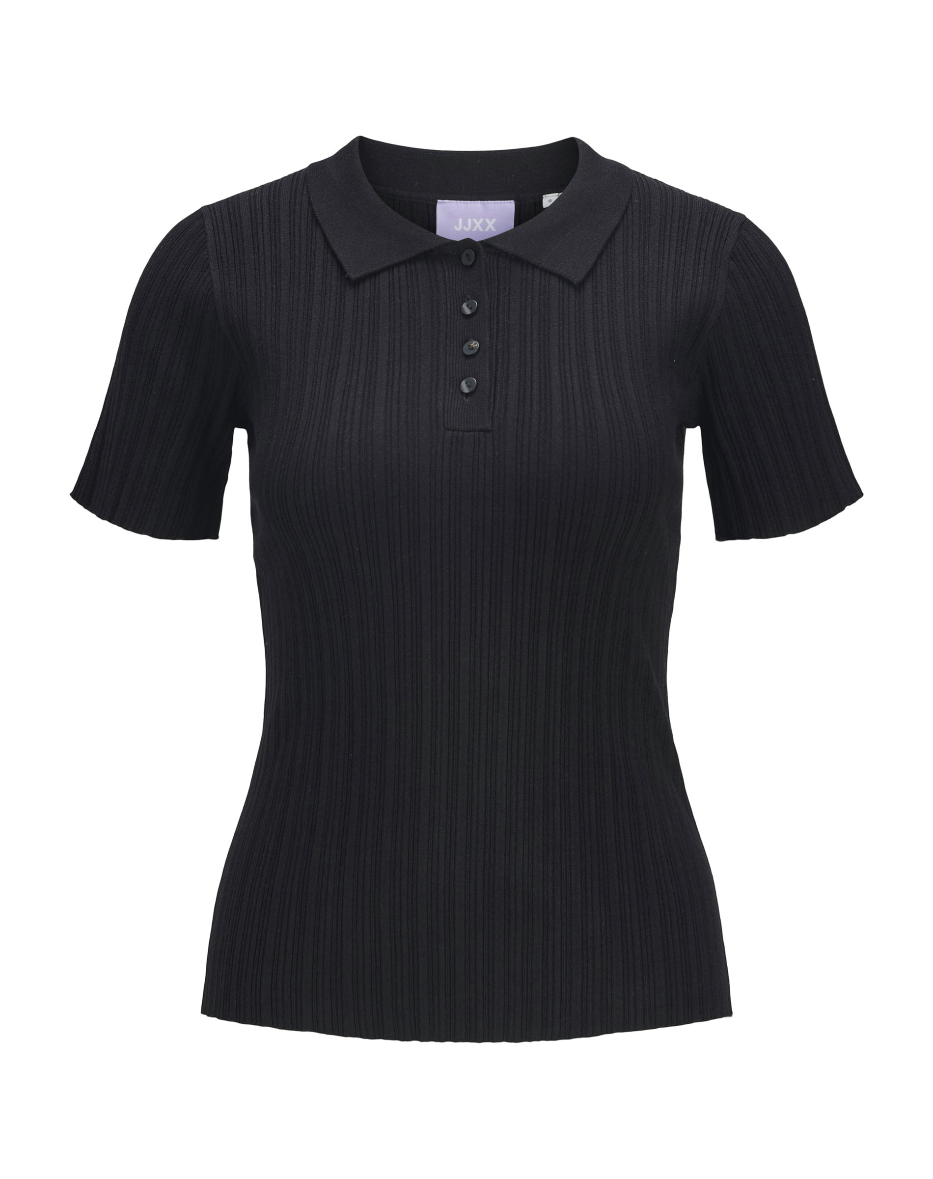 JXHadley Tight Knit Polo - Black