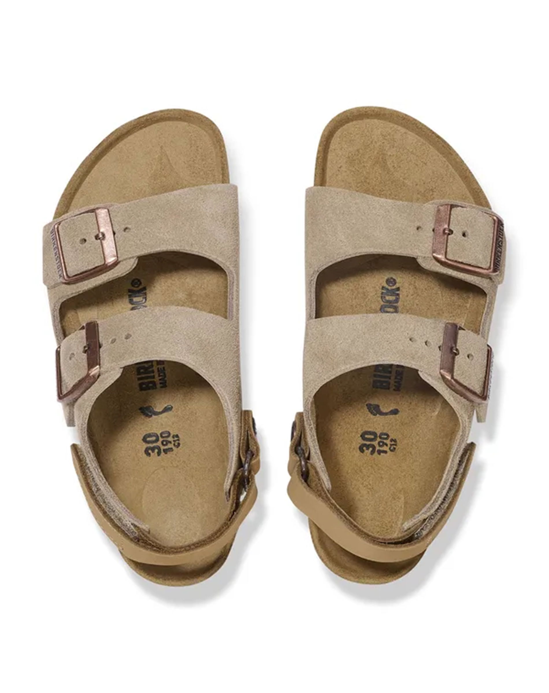 Milano AS Kids Suede Leather Sandal - Taupe
