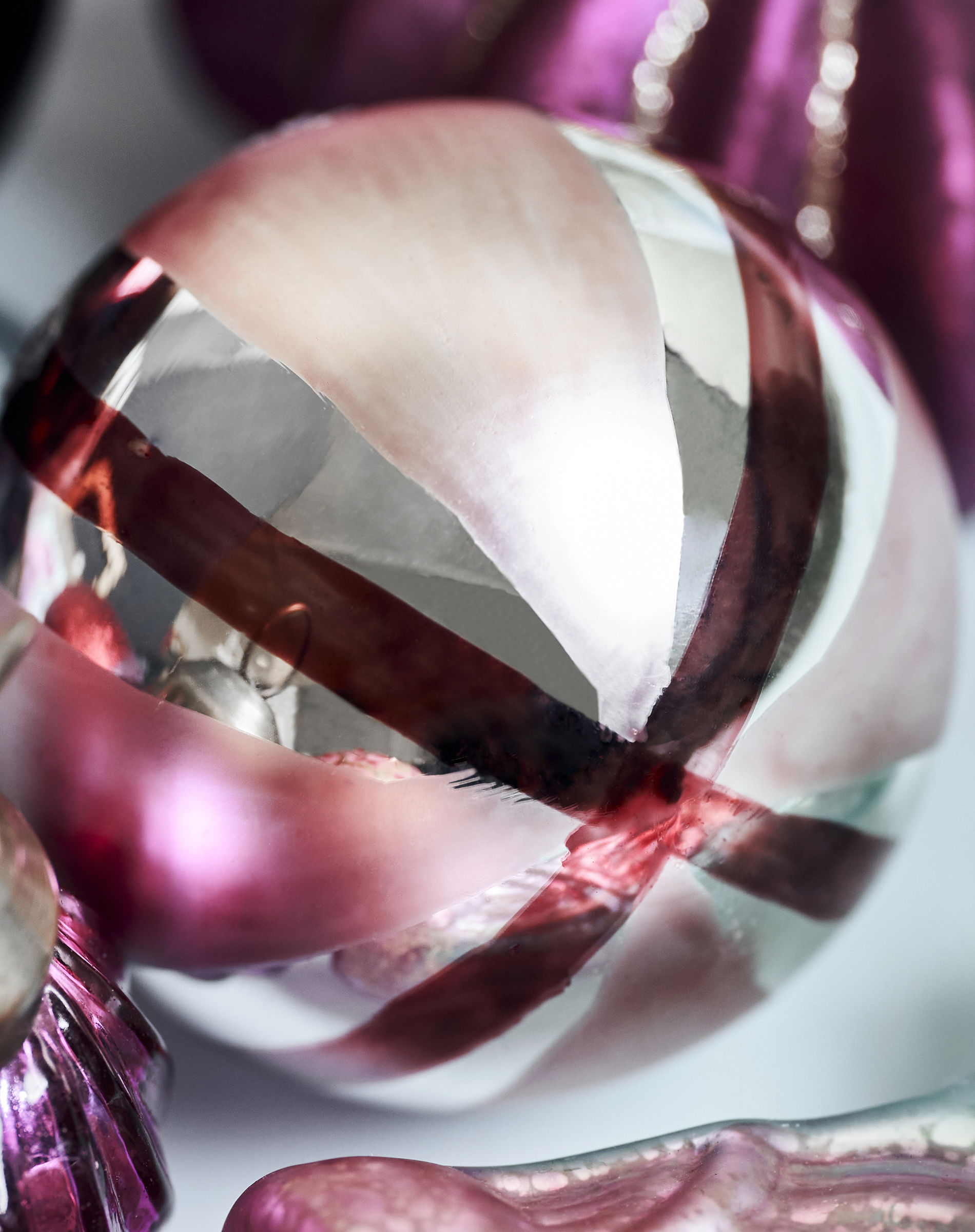 Star Julekugle - Red