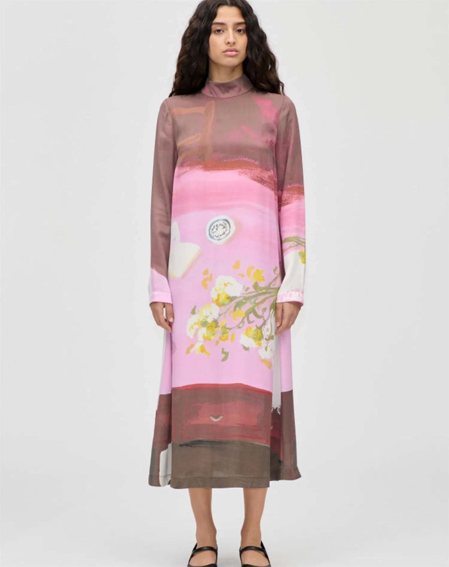 Long Sleeve Midi Kjole - Five Resolutions