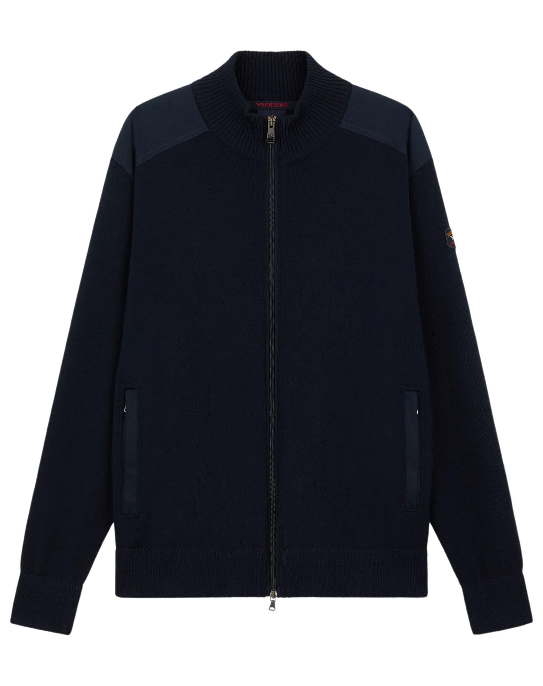 Full Zip Iconic Badge Knit Cardigan