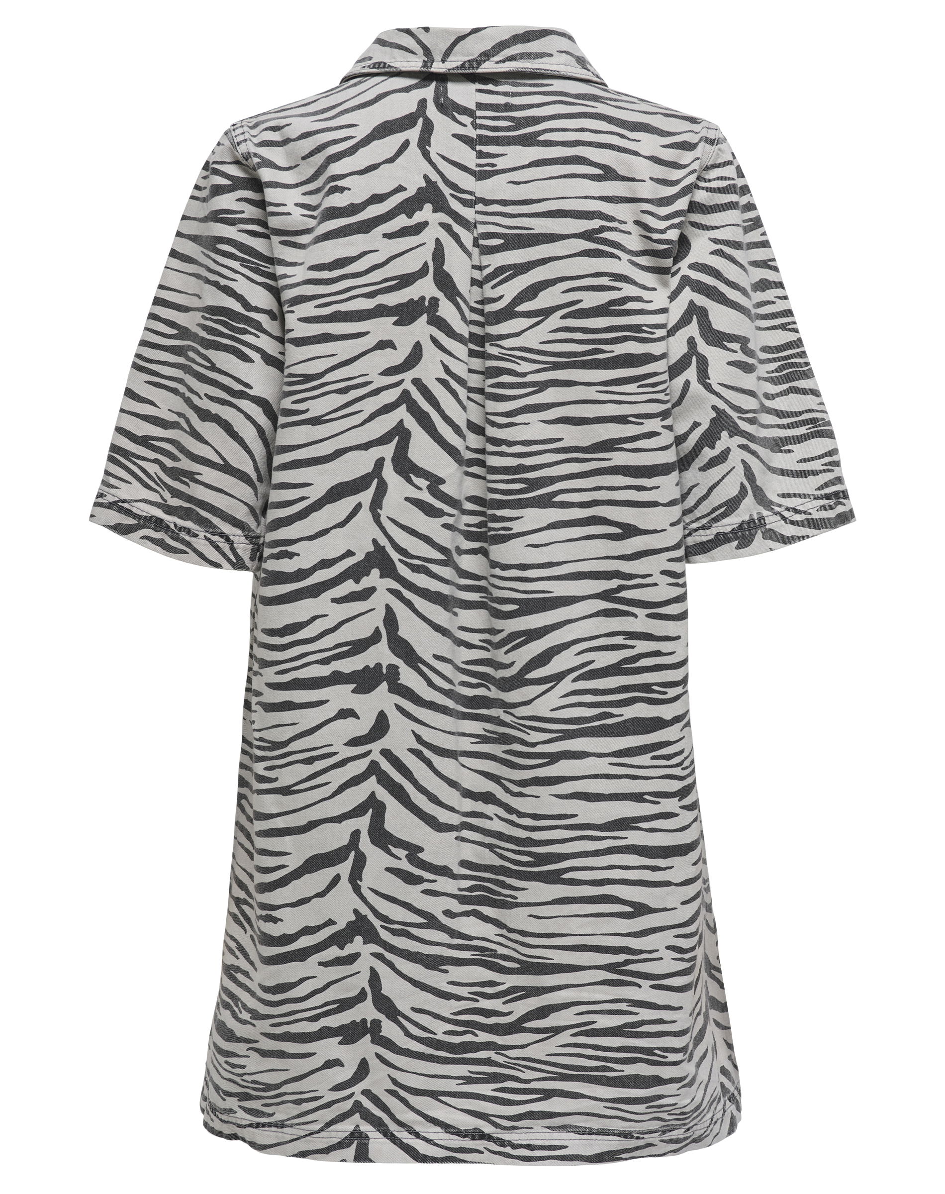 Gry Zebra Denim Kjole