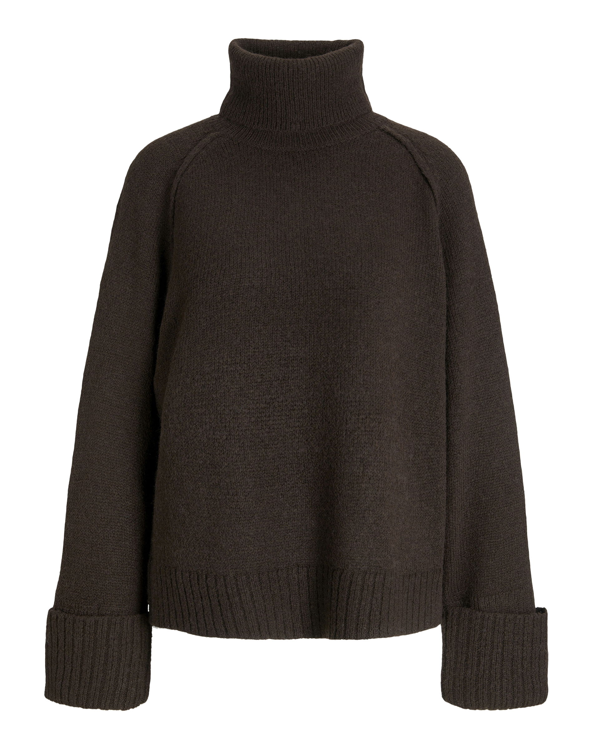 JXEllinora Raglan Rool Neck Strik - Bracken