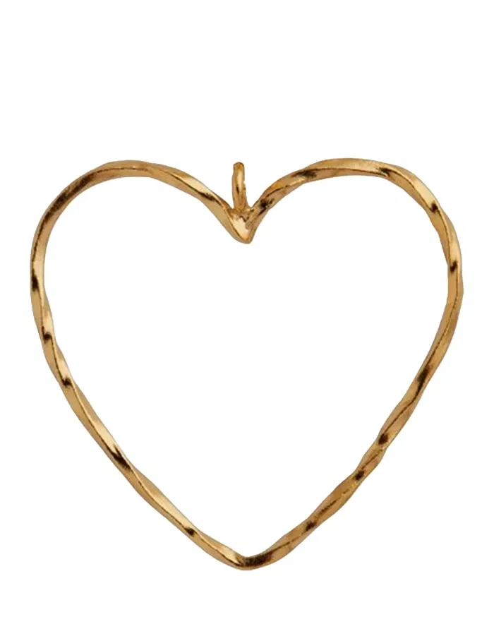 Funky Heart Vedhæng - Guldfarvet 