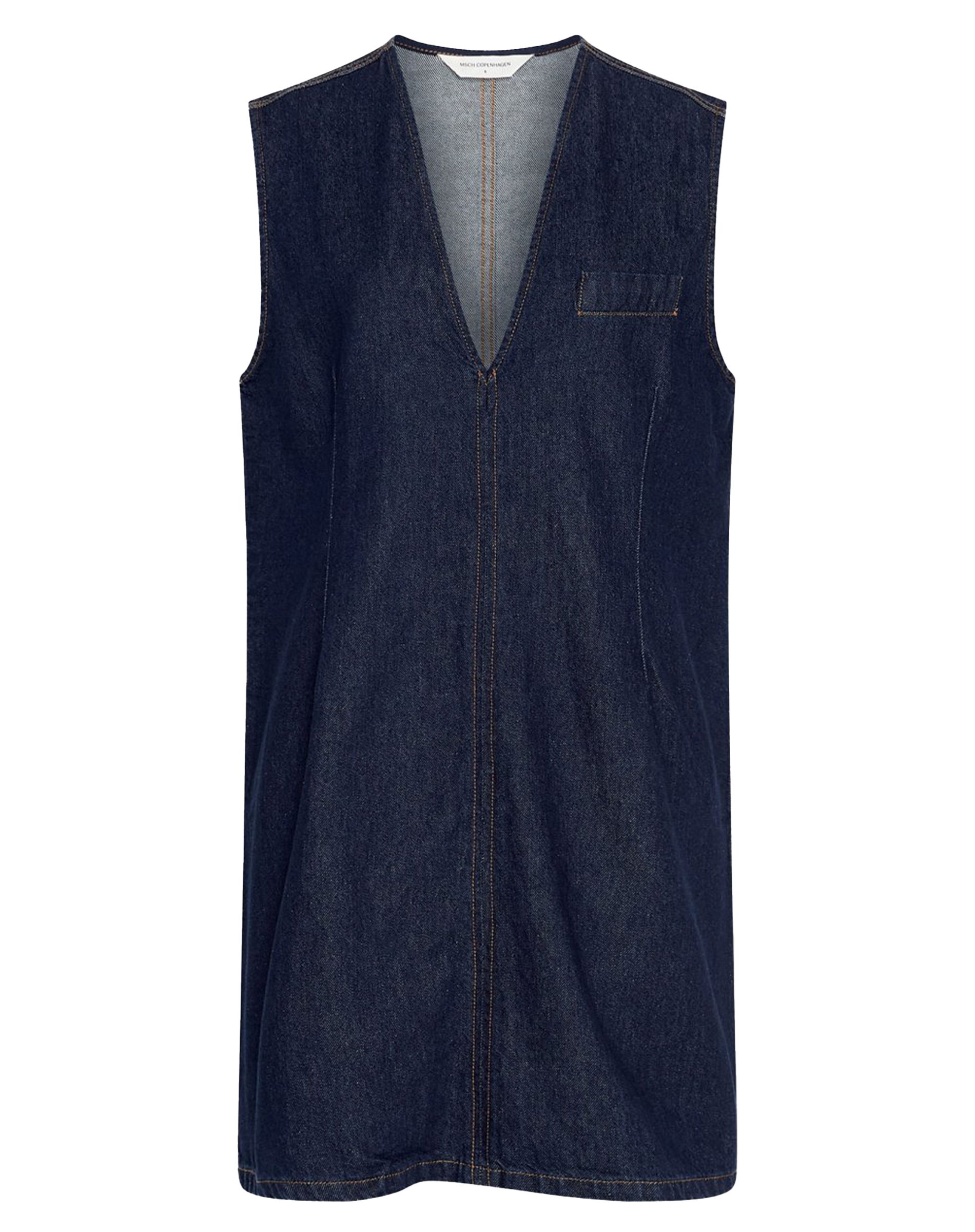 MSCHAdna Alena SL Kjole - Dark Blue Wash