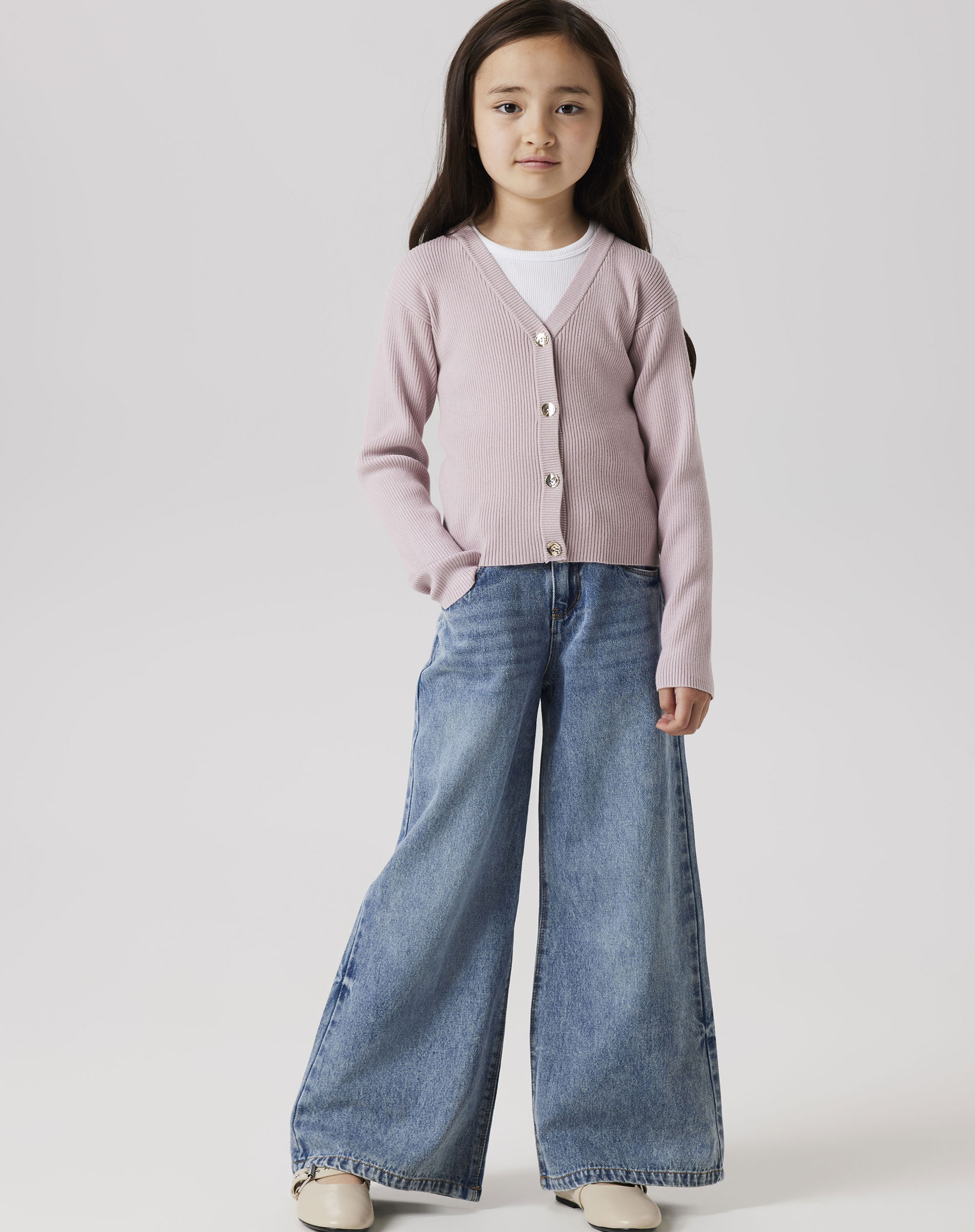 NKFLarenlise Strik Cardigan -  Burnished Lilac