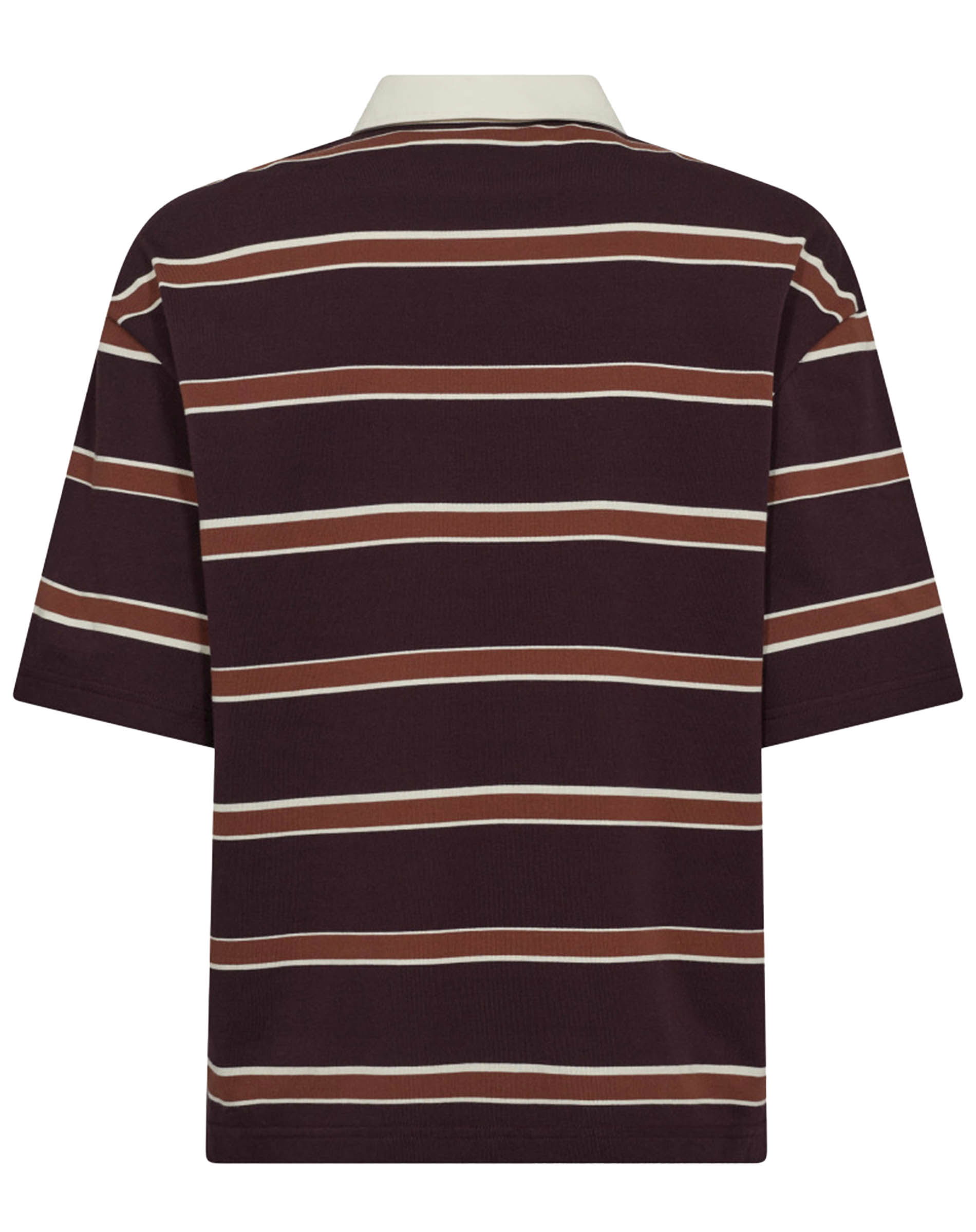 Augusta CC Stripe Polo - Winered