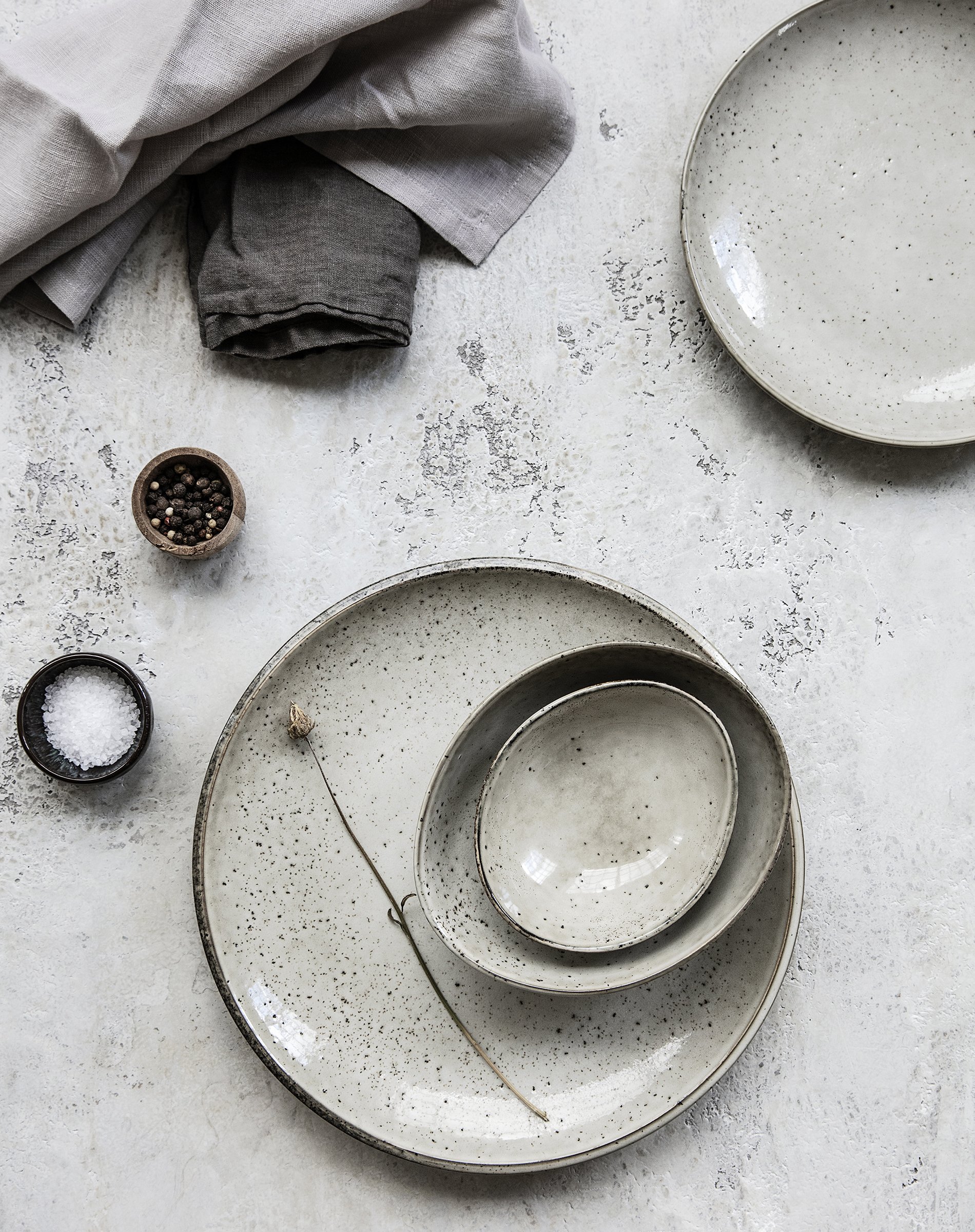 Middagstallerken - Lake - Grey