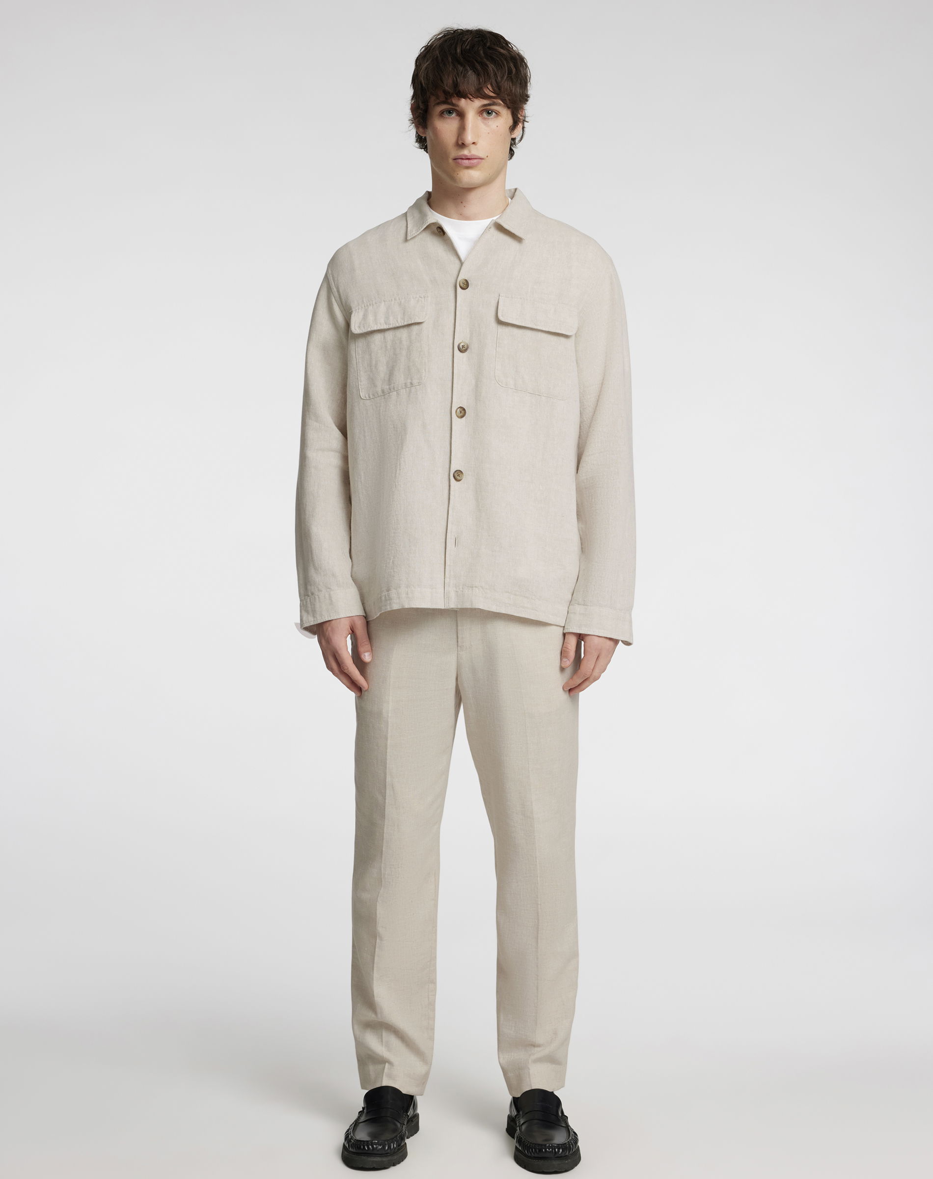 Leroy Linen Blend Skjorte 