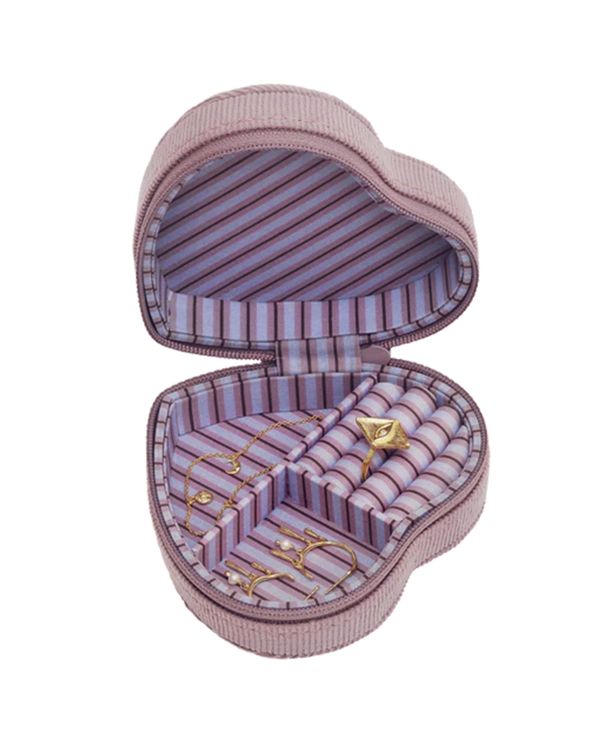 Heart Smykke Box - Purple Theatre Magic 