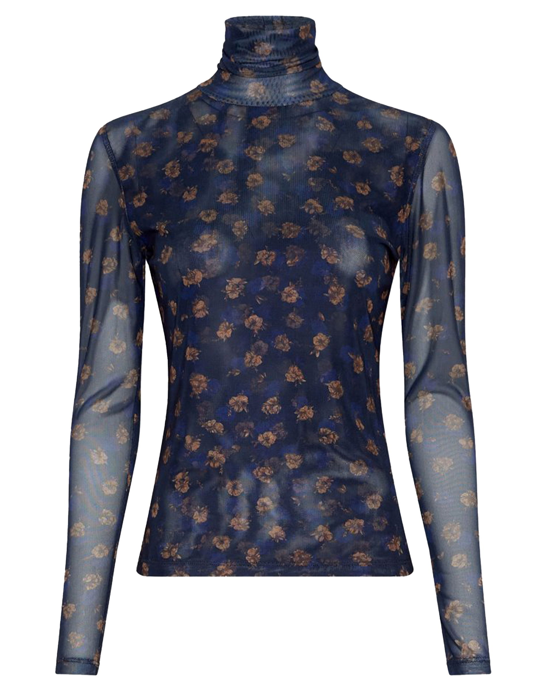 MSCHGinie Illenora Langærmet Trøje - Mari Blue Flwr