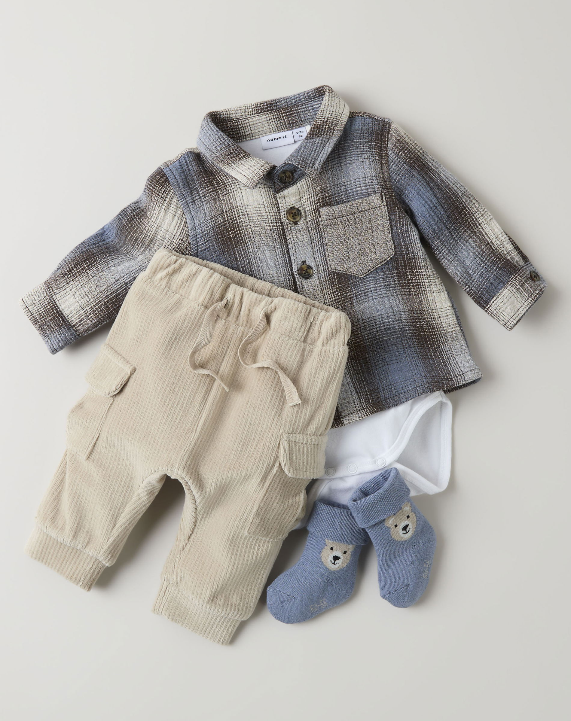 NBMRonny Velour Bukser - Island Fossil