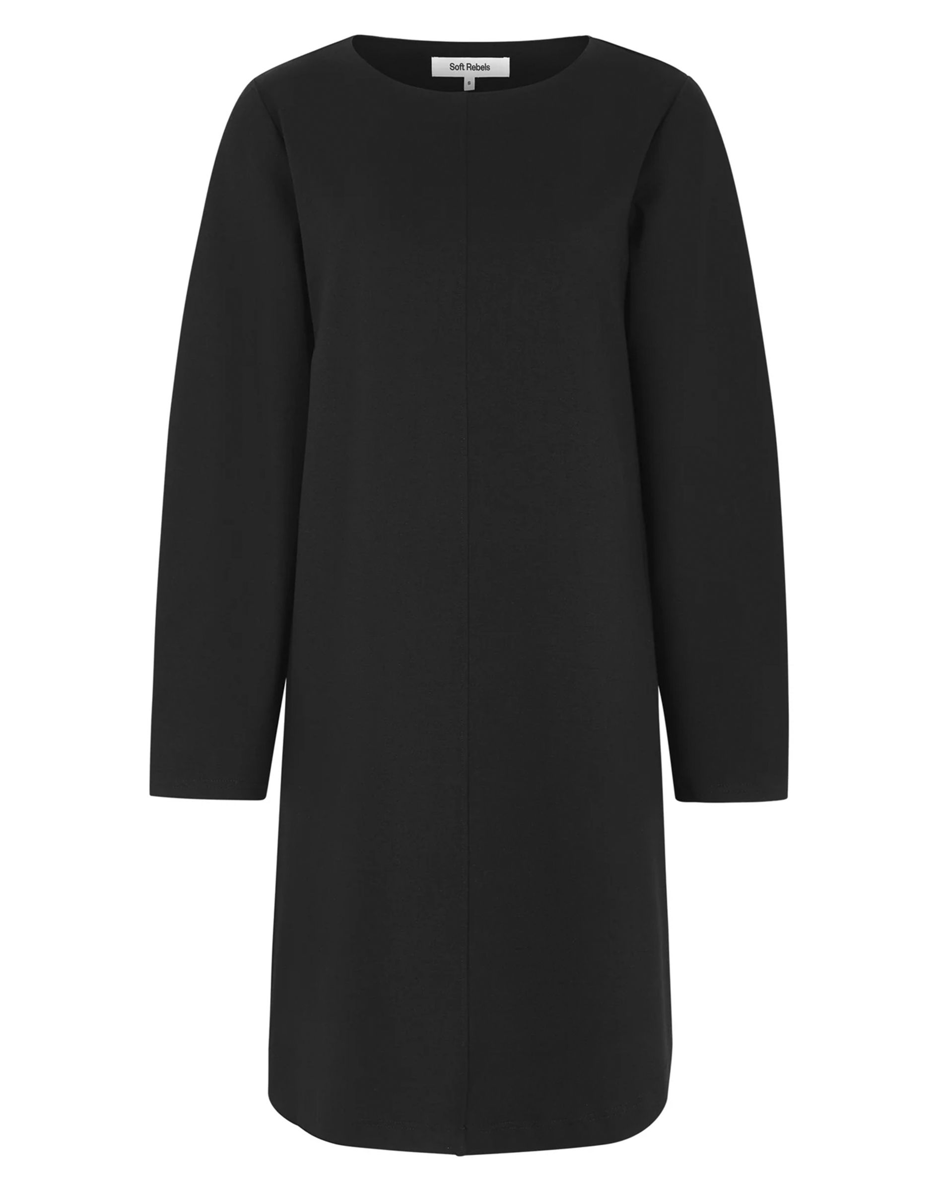 SRHuma Draped Kjole - Black