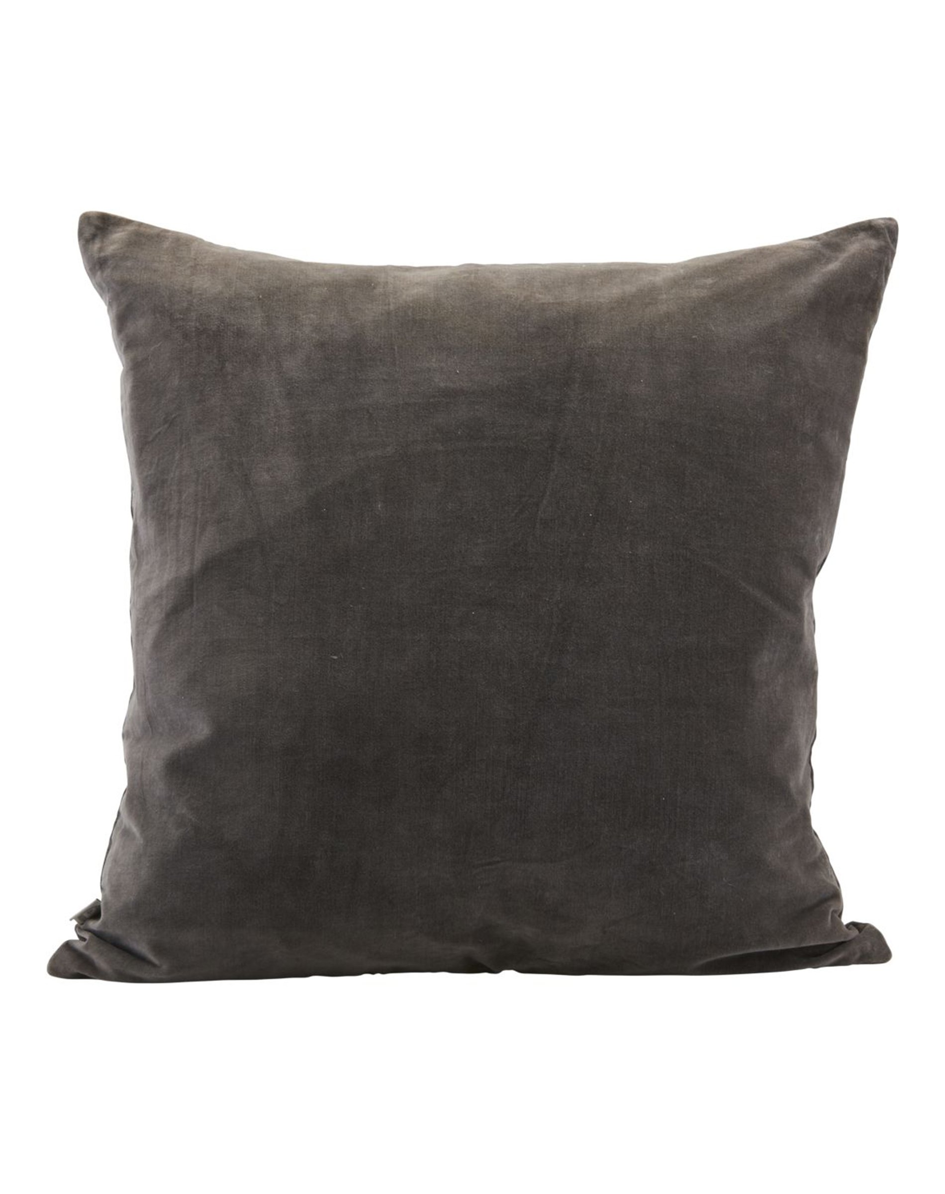 Grey Velvet Pude - 60 x 60 cm