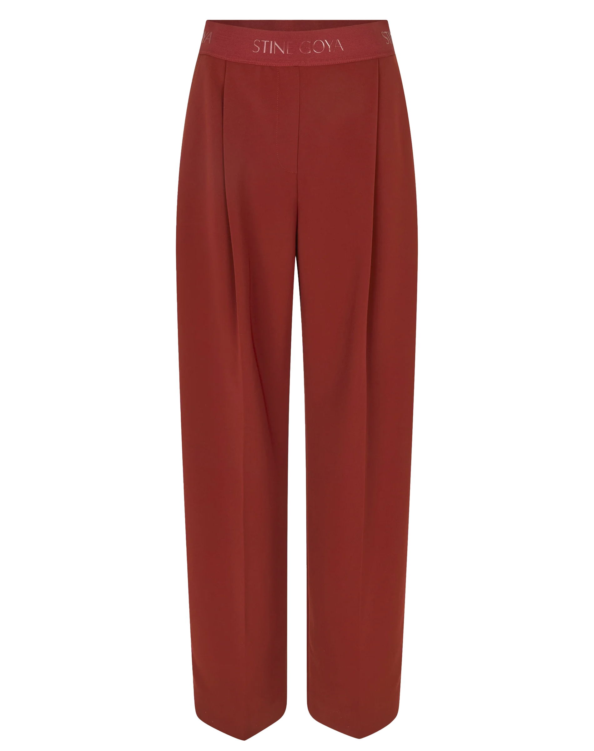 Wide Leg Long Bukser - Bordeaux