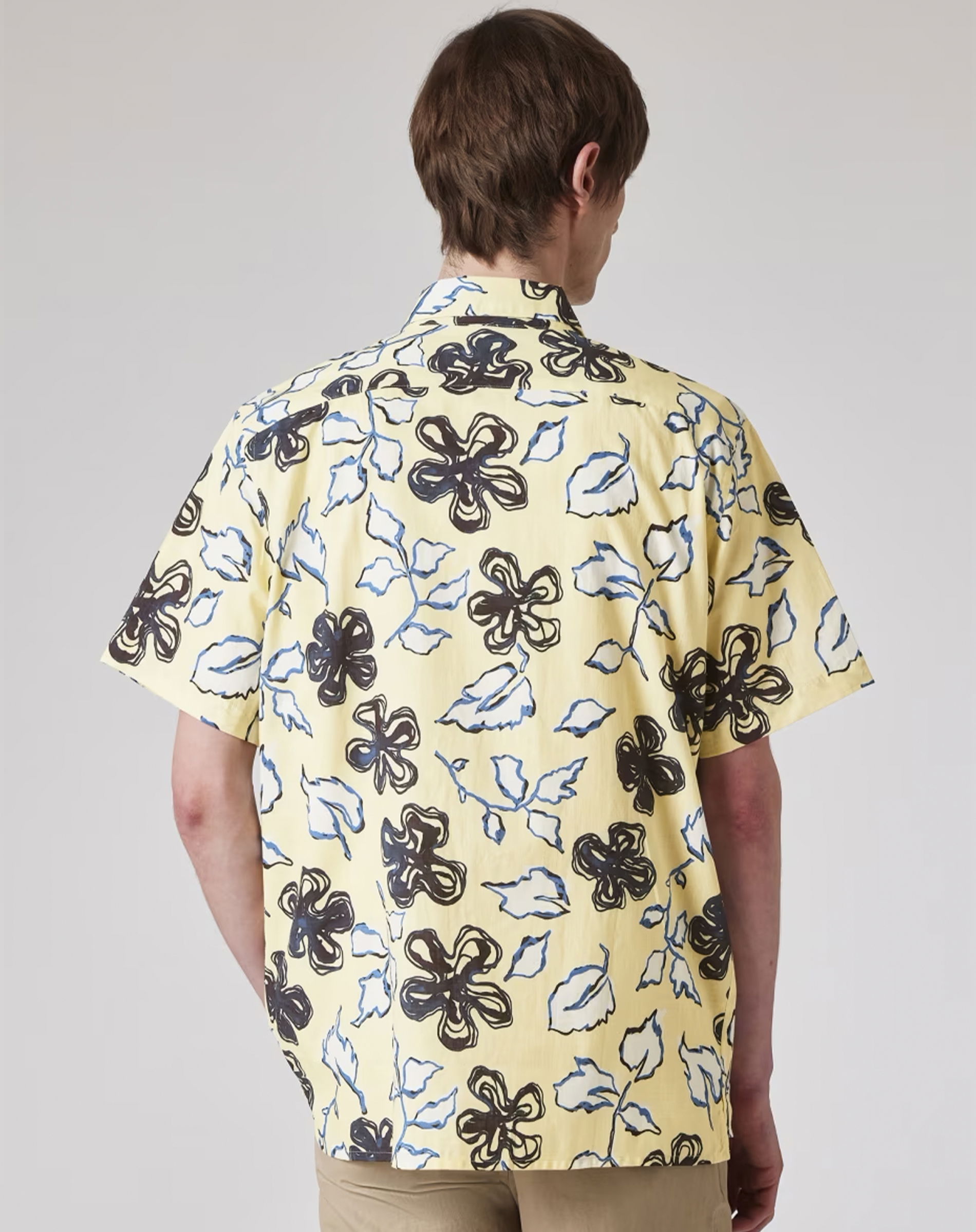 Casual Fit Flower Skjorte 