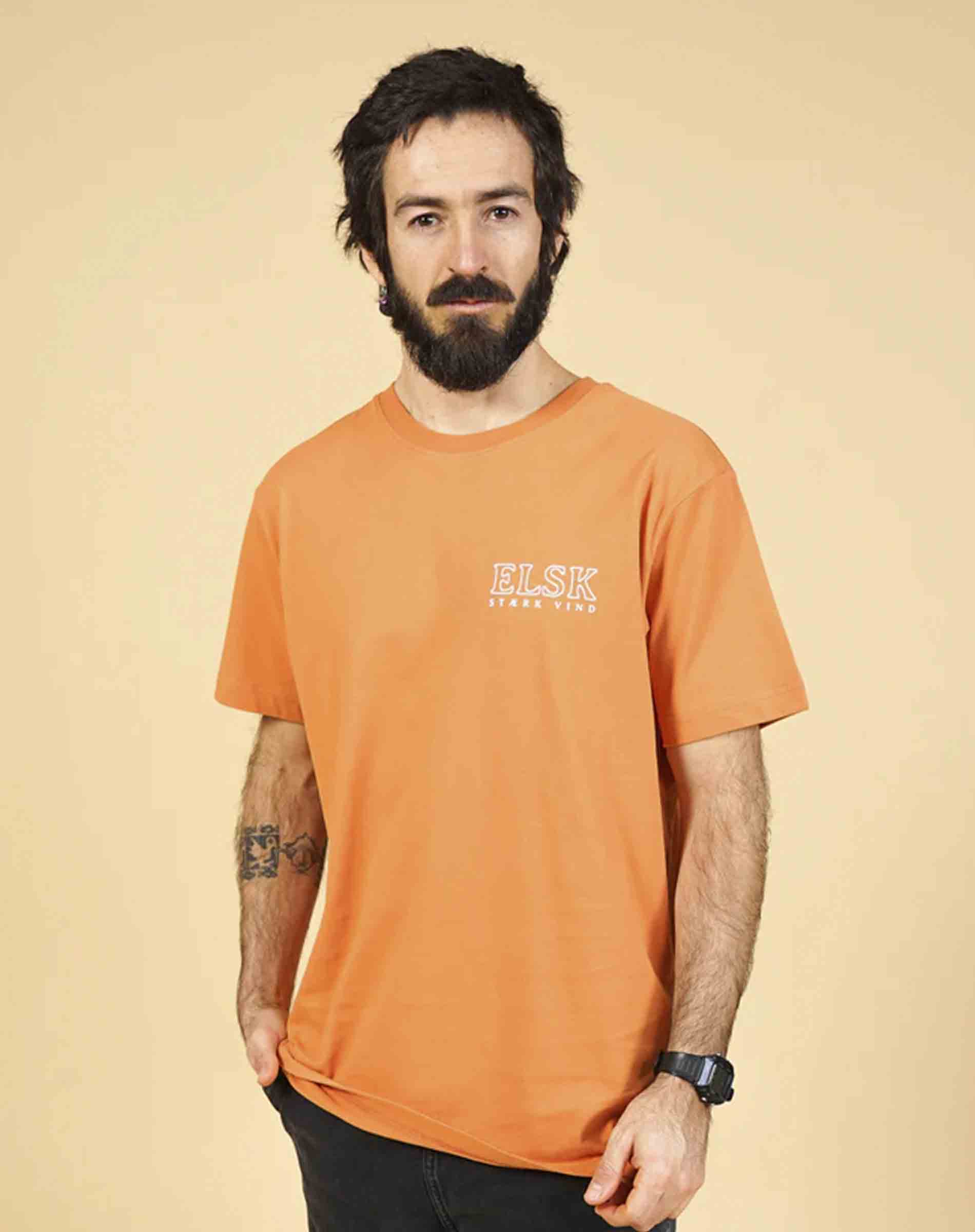 Wind BP Brushed T-Shirt - Burnt Orange