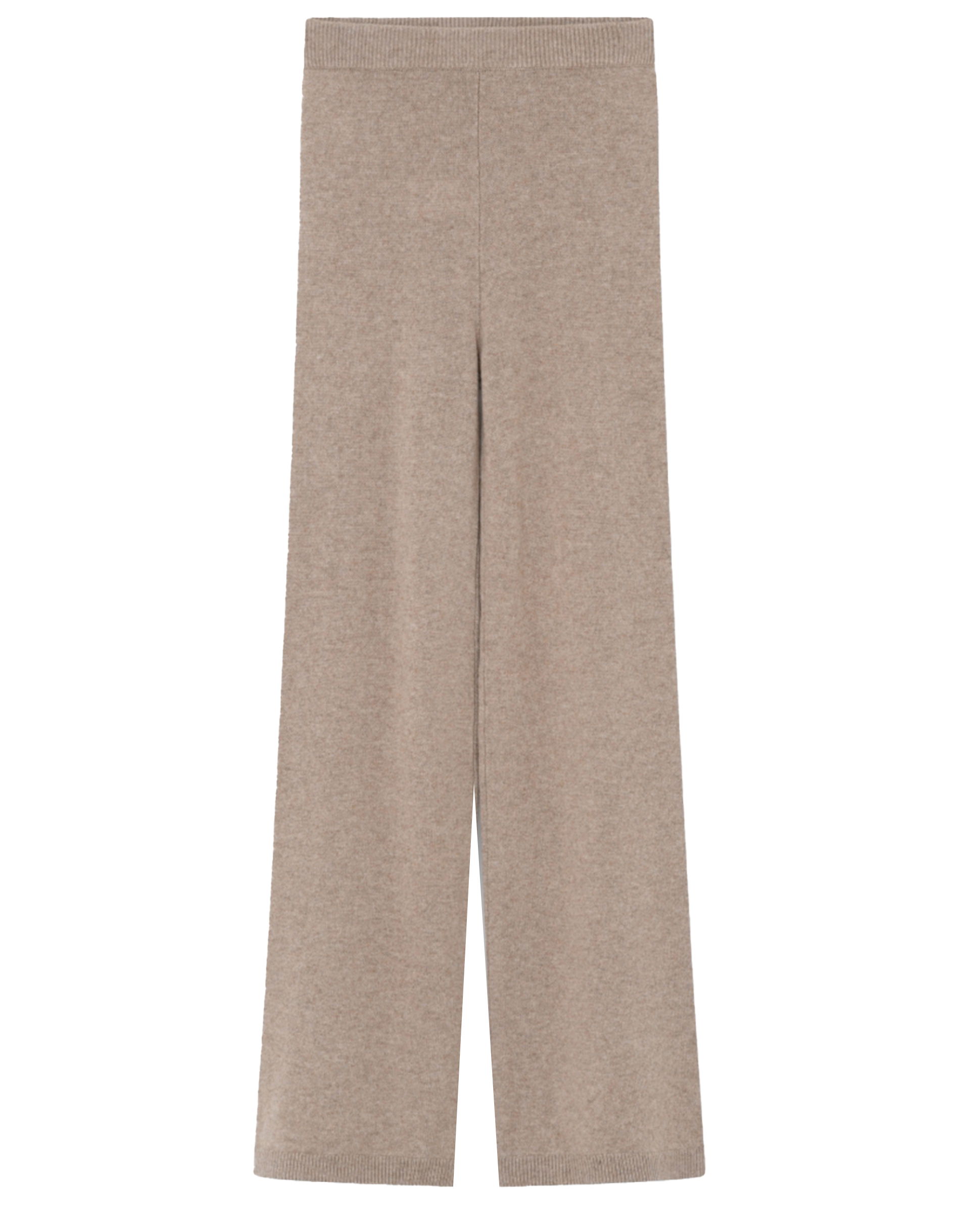 Nevin Medium Soft Wool Bukser - Beige Melange