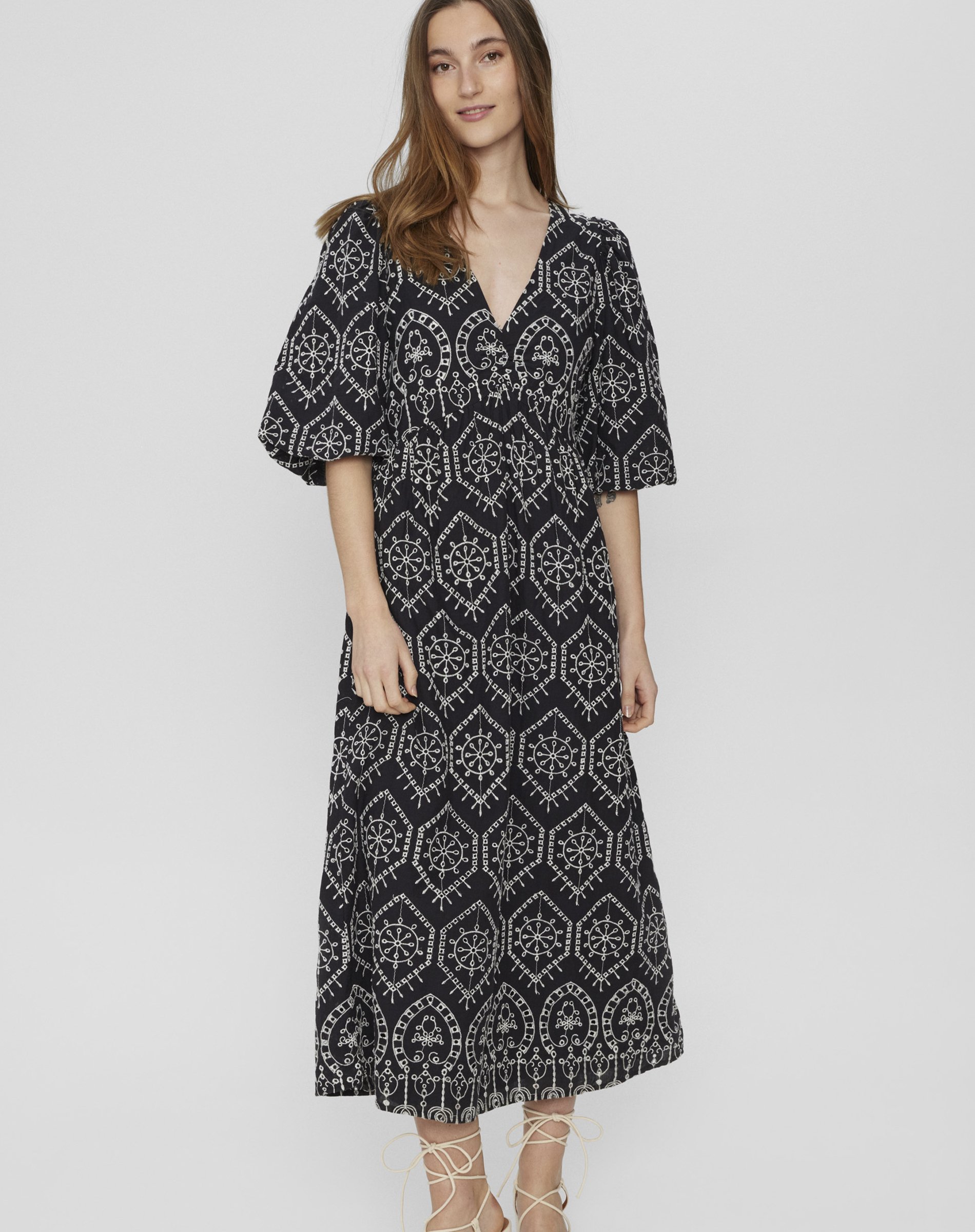 Evelyn Contrast Kjole