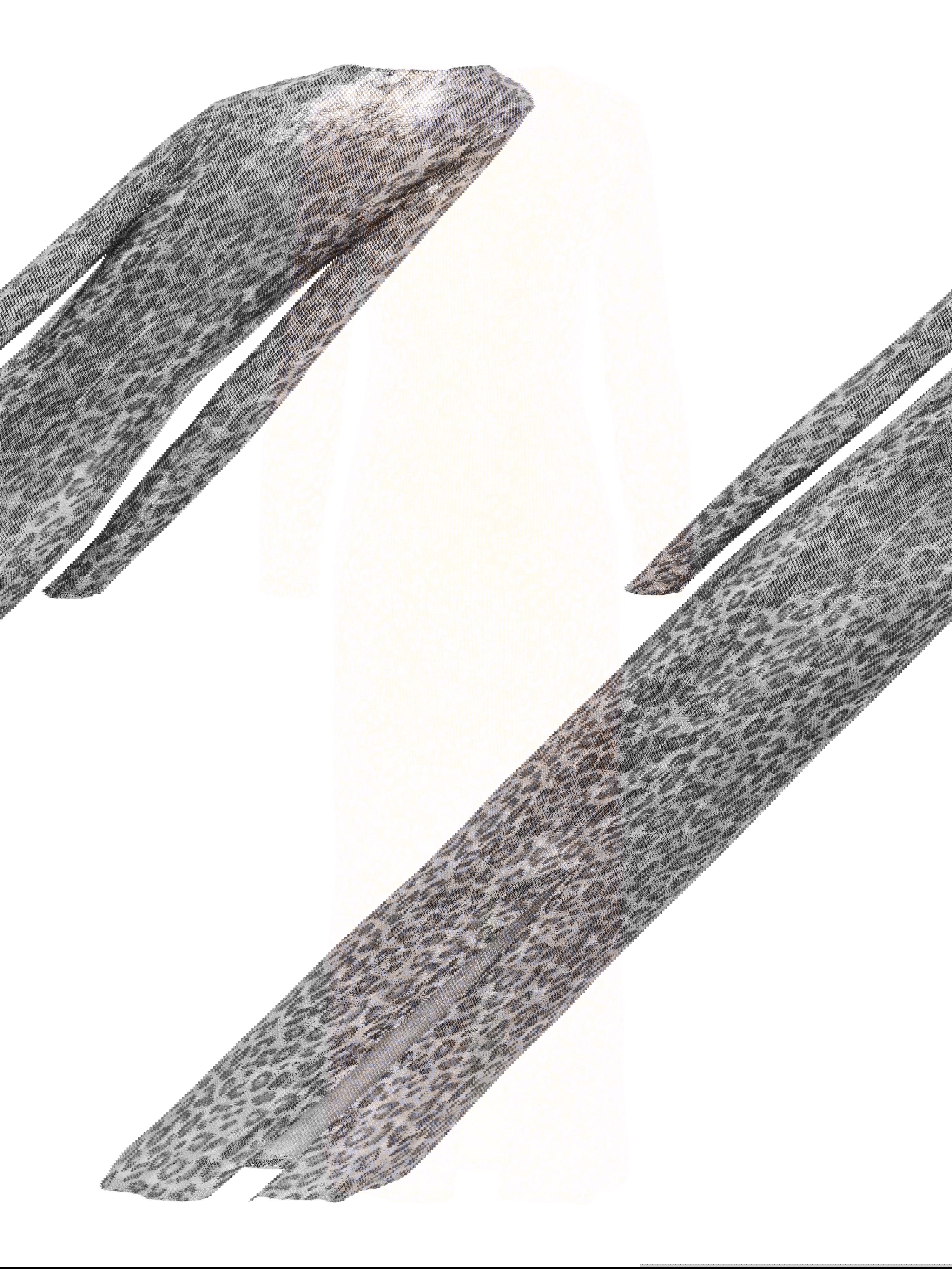 JDYLeona Sequin Lang Kjole - Brown Rice/Leopard