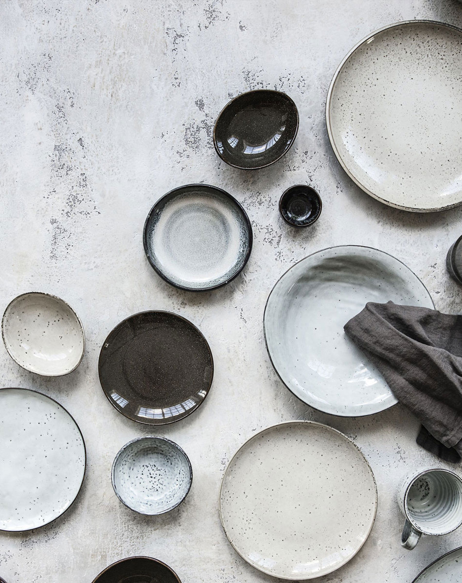 Skål - Rustic - Grey/Blue