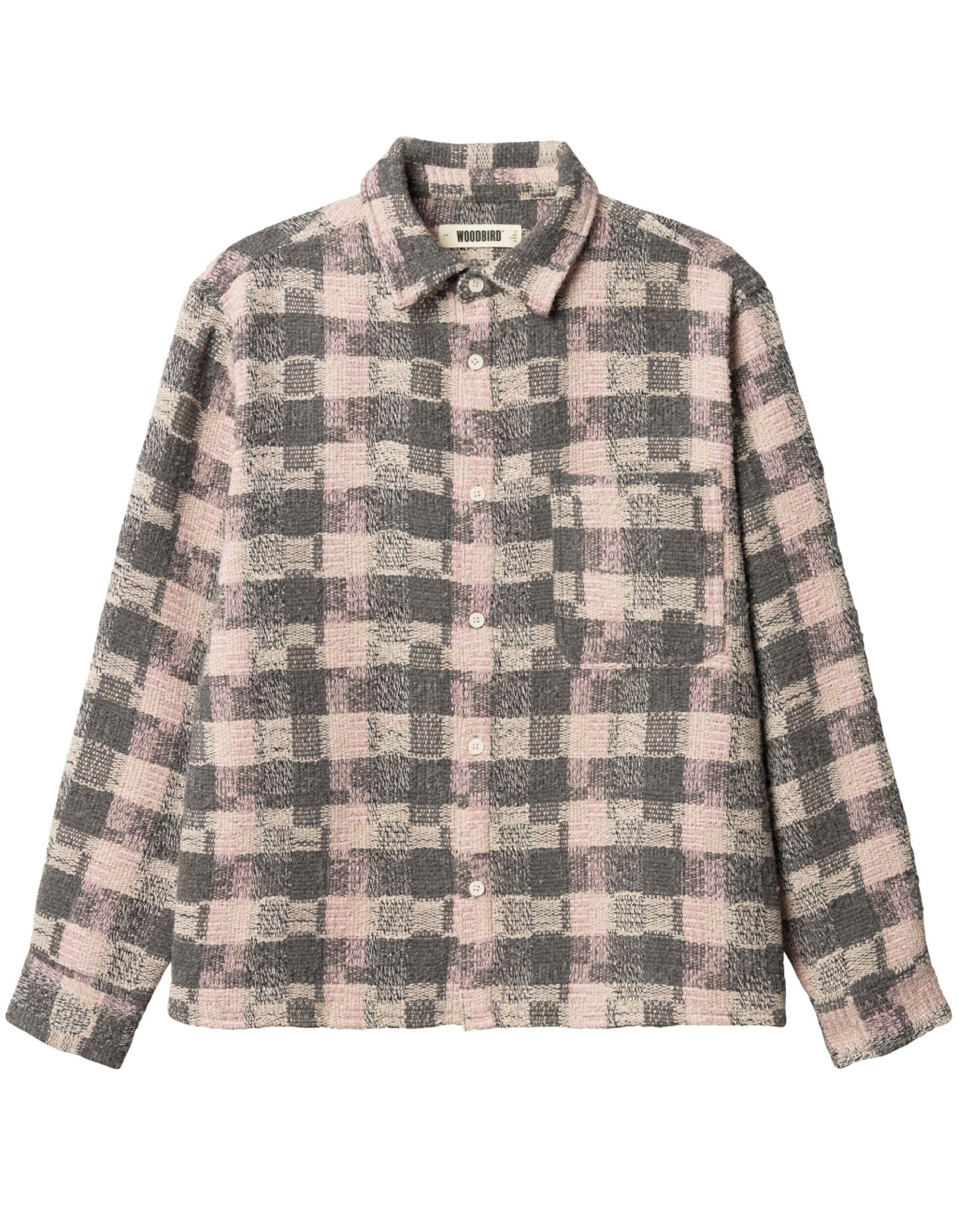 WBGlixto Structure Skjorte - Grey/Brown