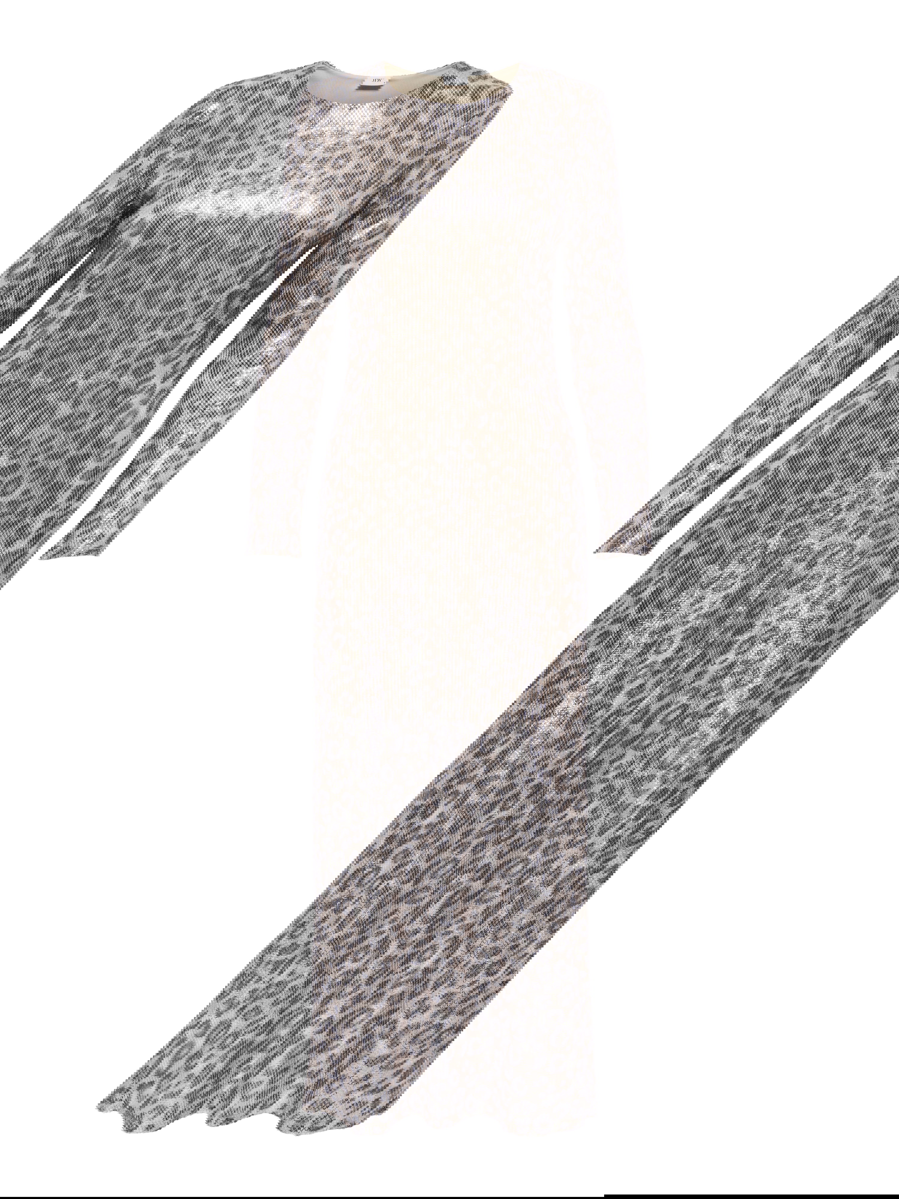 JDYLeona Sequin Lang Kjole - Brown Rice/Leopard