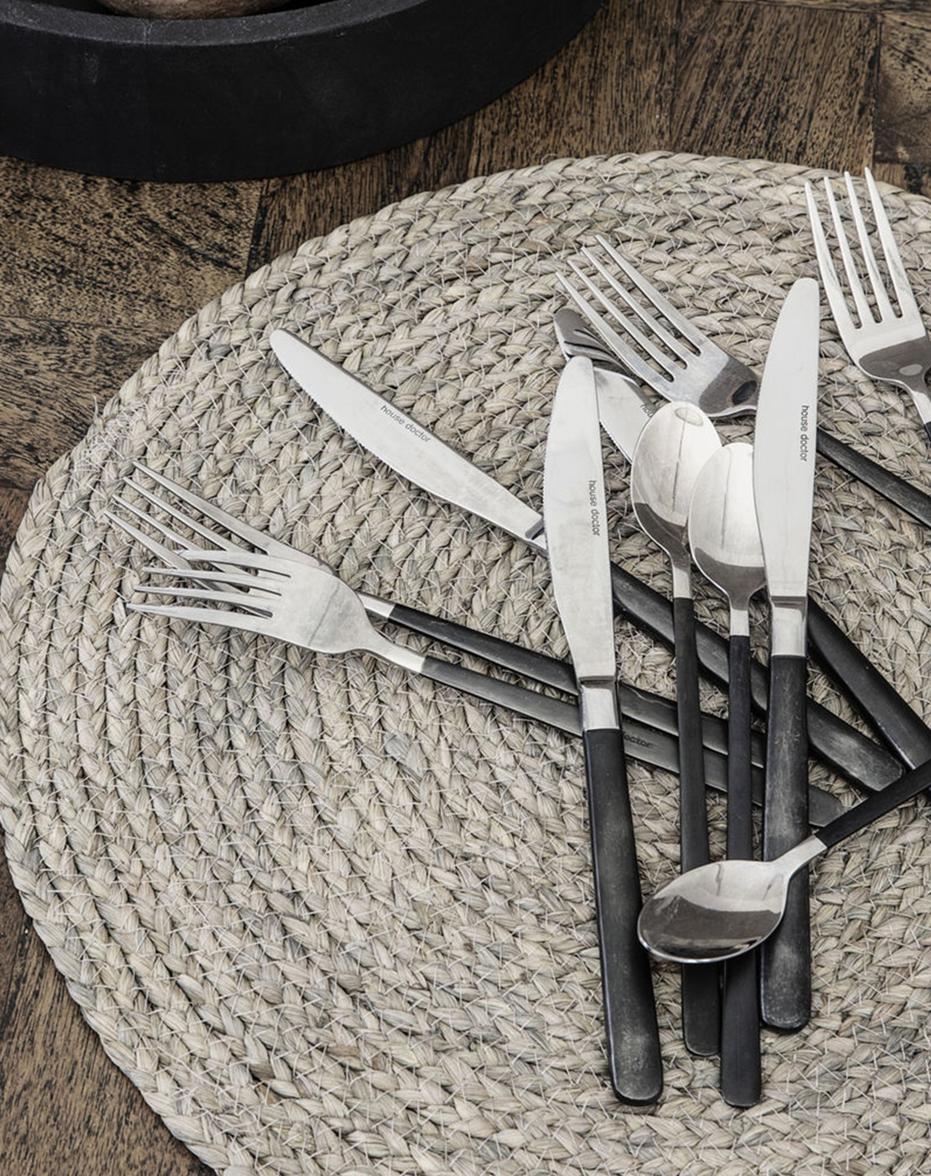 Dækkeserviet Circle - Light Grey