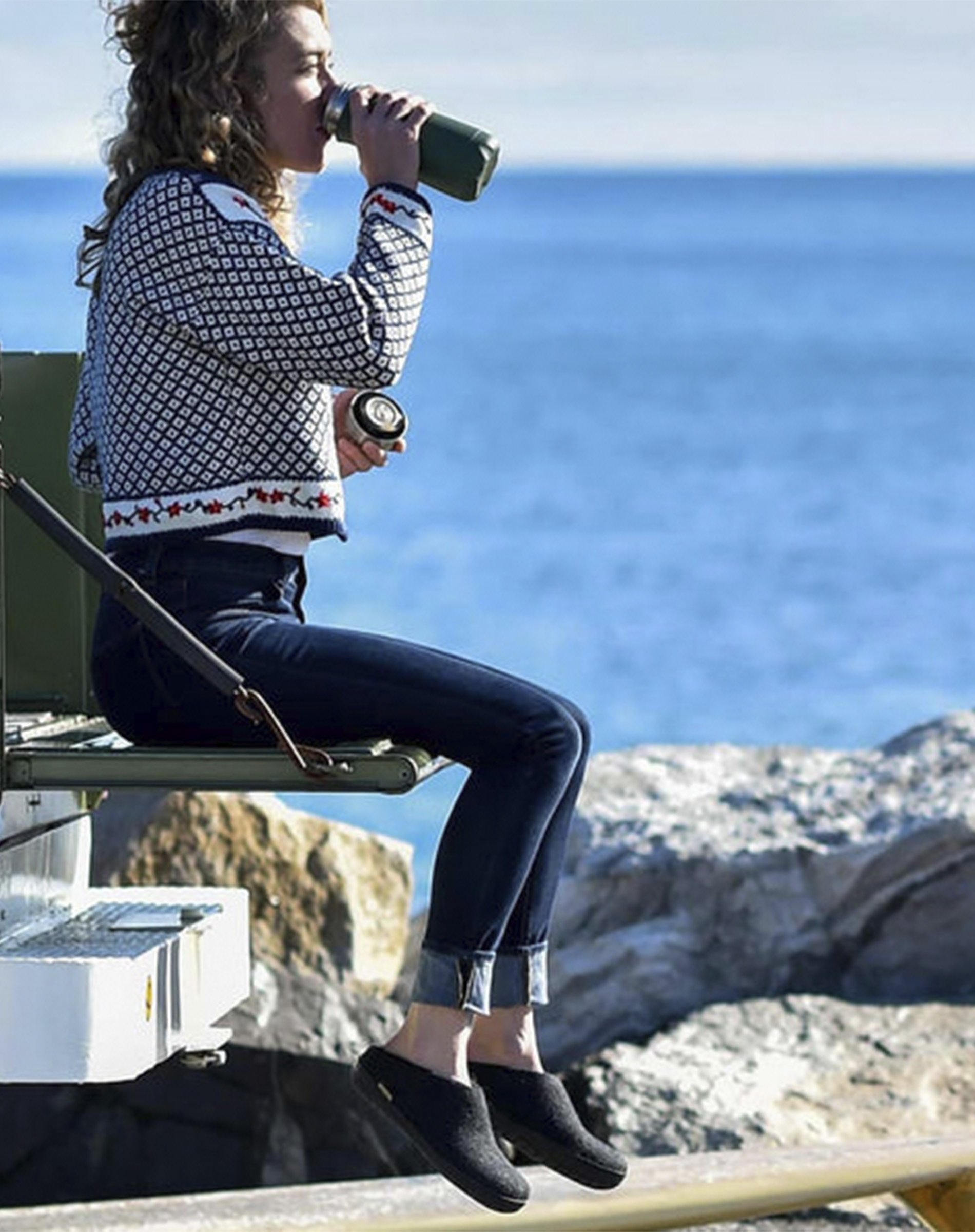 Tøffel - Koks - Naturgummisål