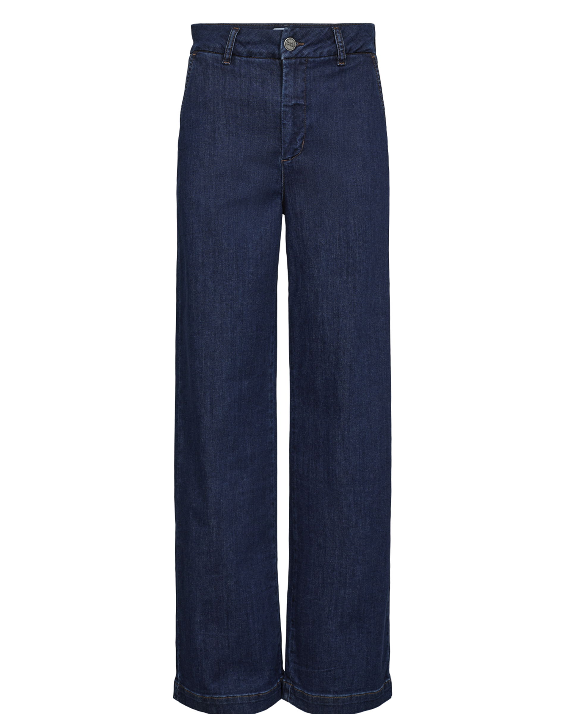 Nuamber Long Jeans - Dark Blue Denim 