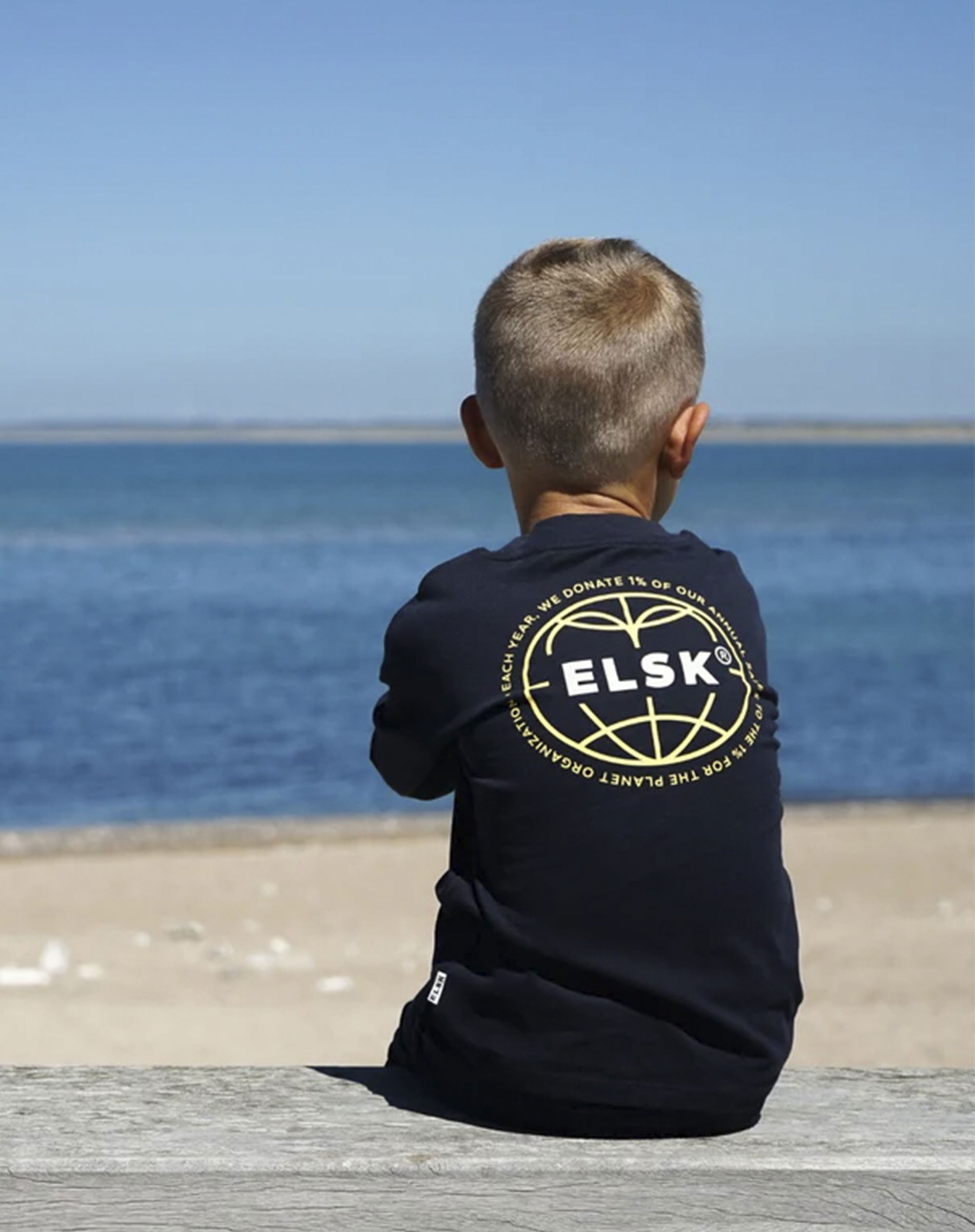 Globe Statement Kids Brushed Langærmet