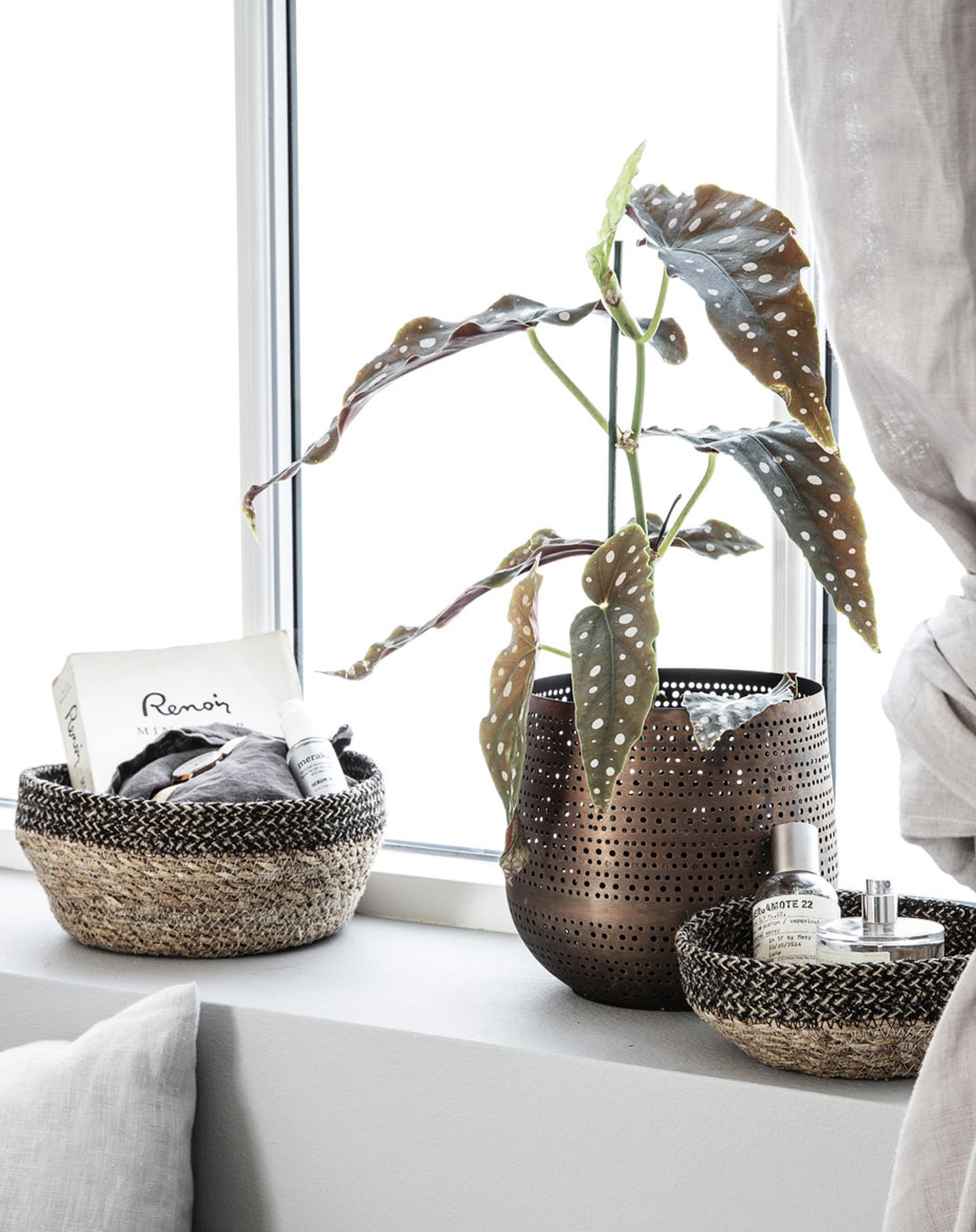 Kurv Bowl L - Black/Nature