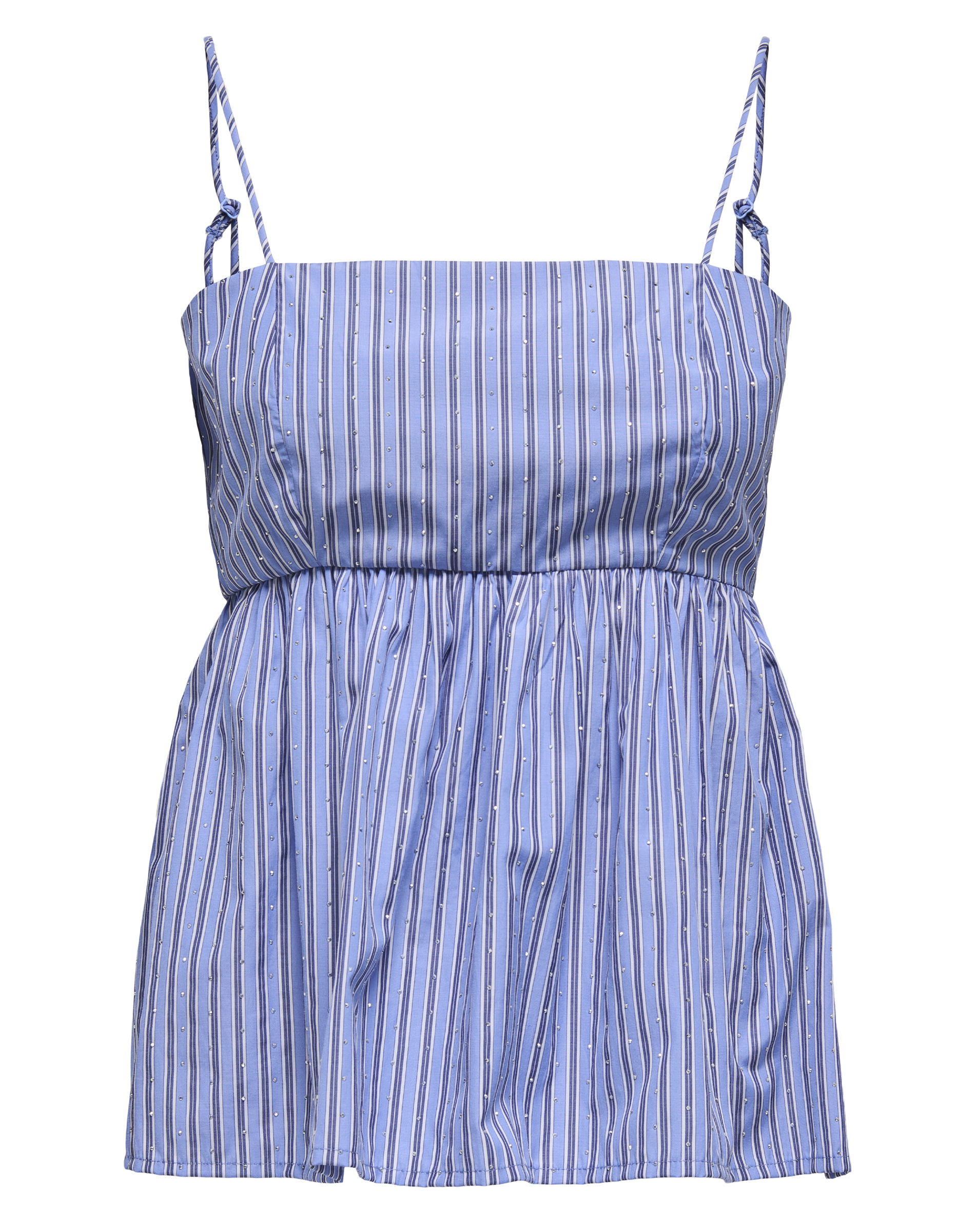 OnlAlva Strap Rhinestone Top - Perisan Jewel