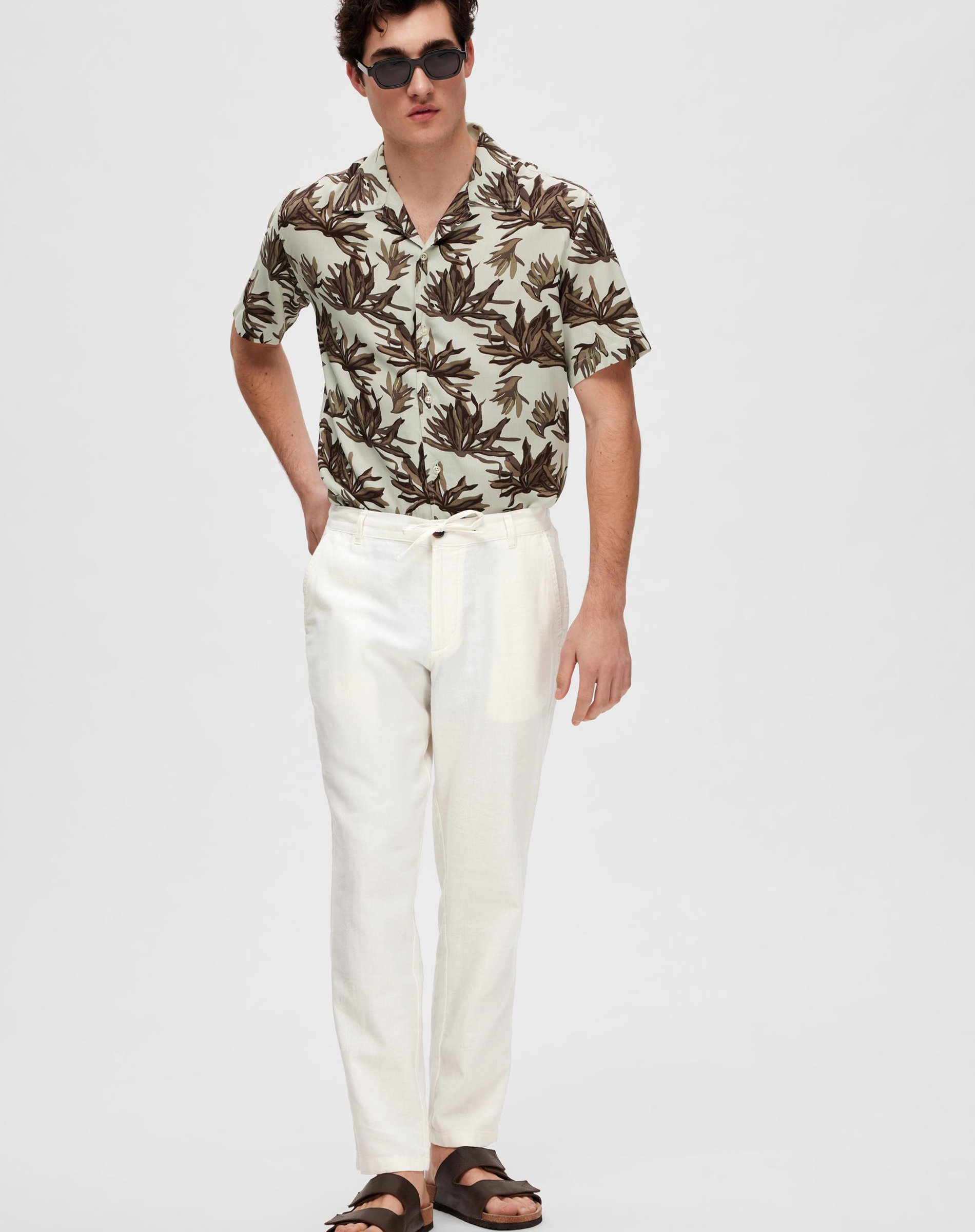 Slim Tape Brody Linen Bukser