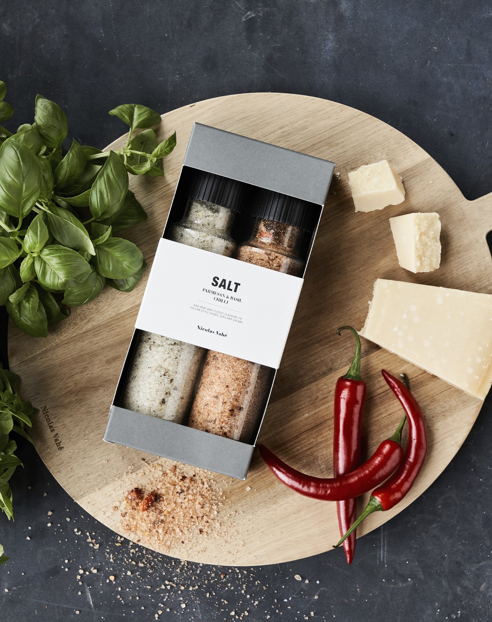 Gaveæske - Parmesan/Basil & Chili