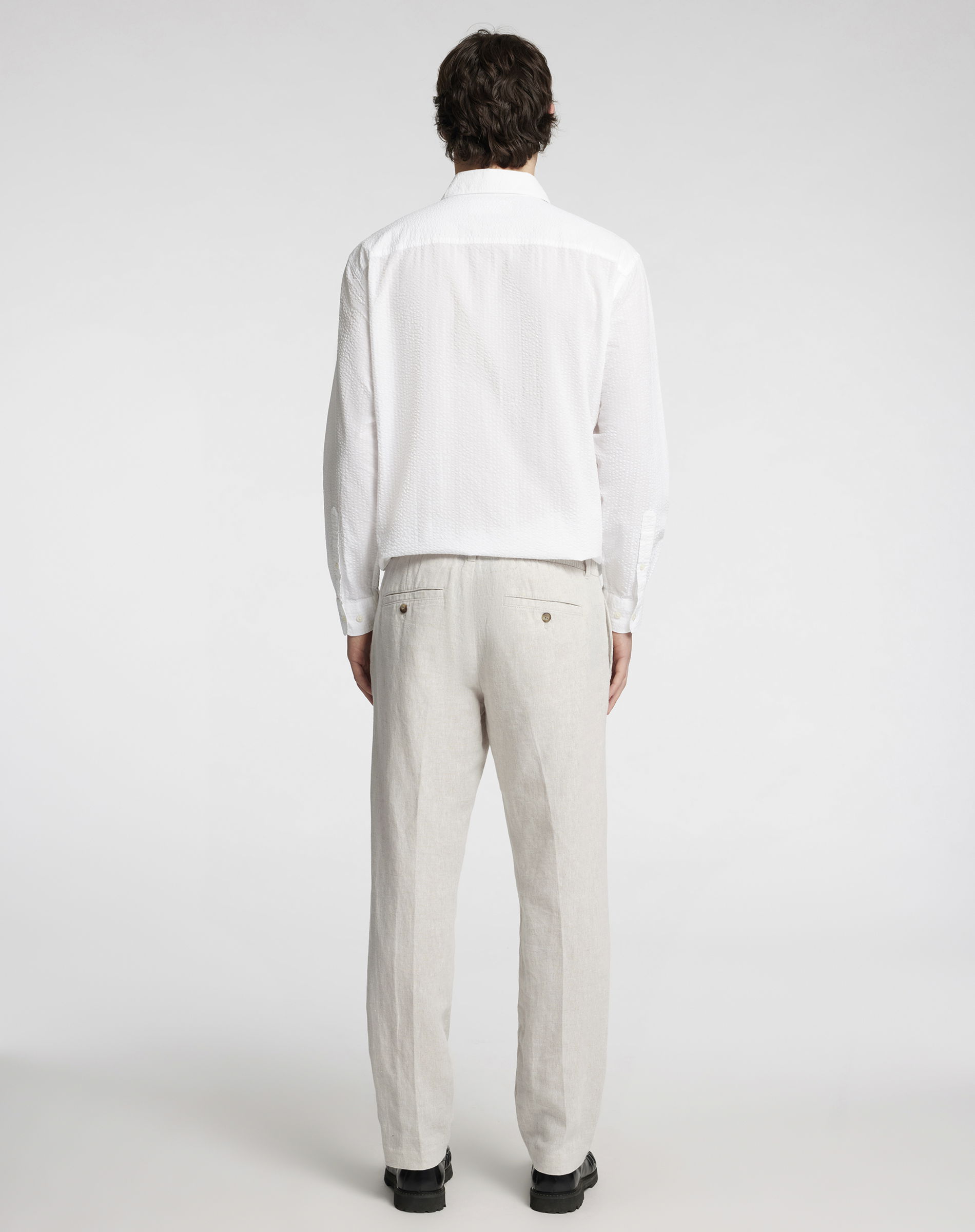 Straight Leroy Linen Bukser 