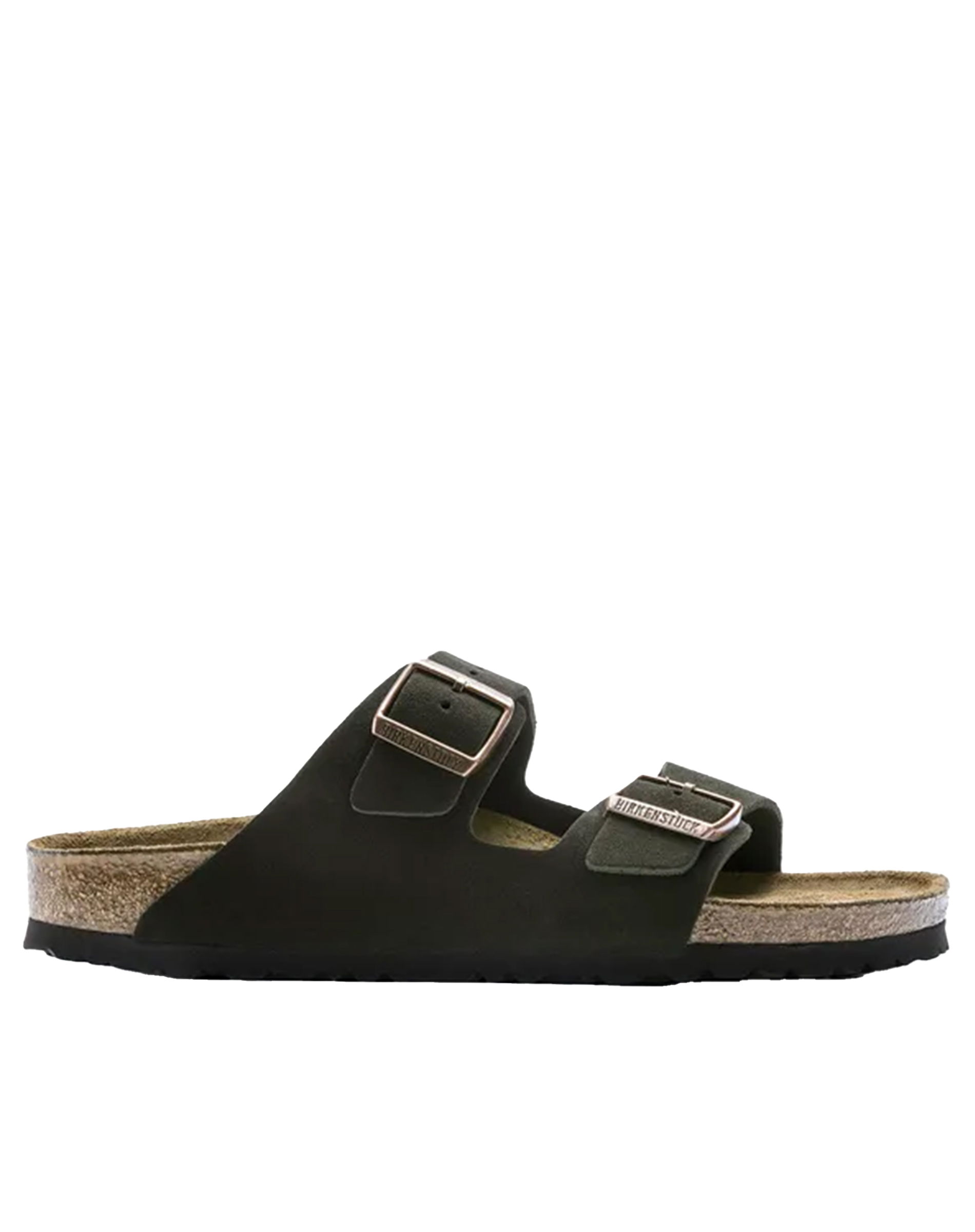 Arizona Suede Leather Sandal - Mocha