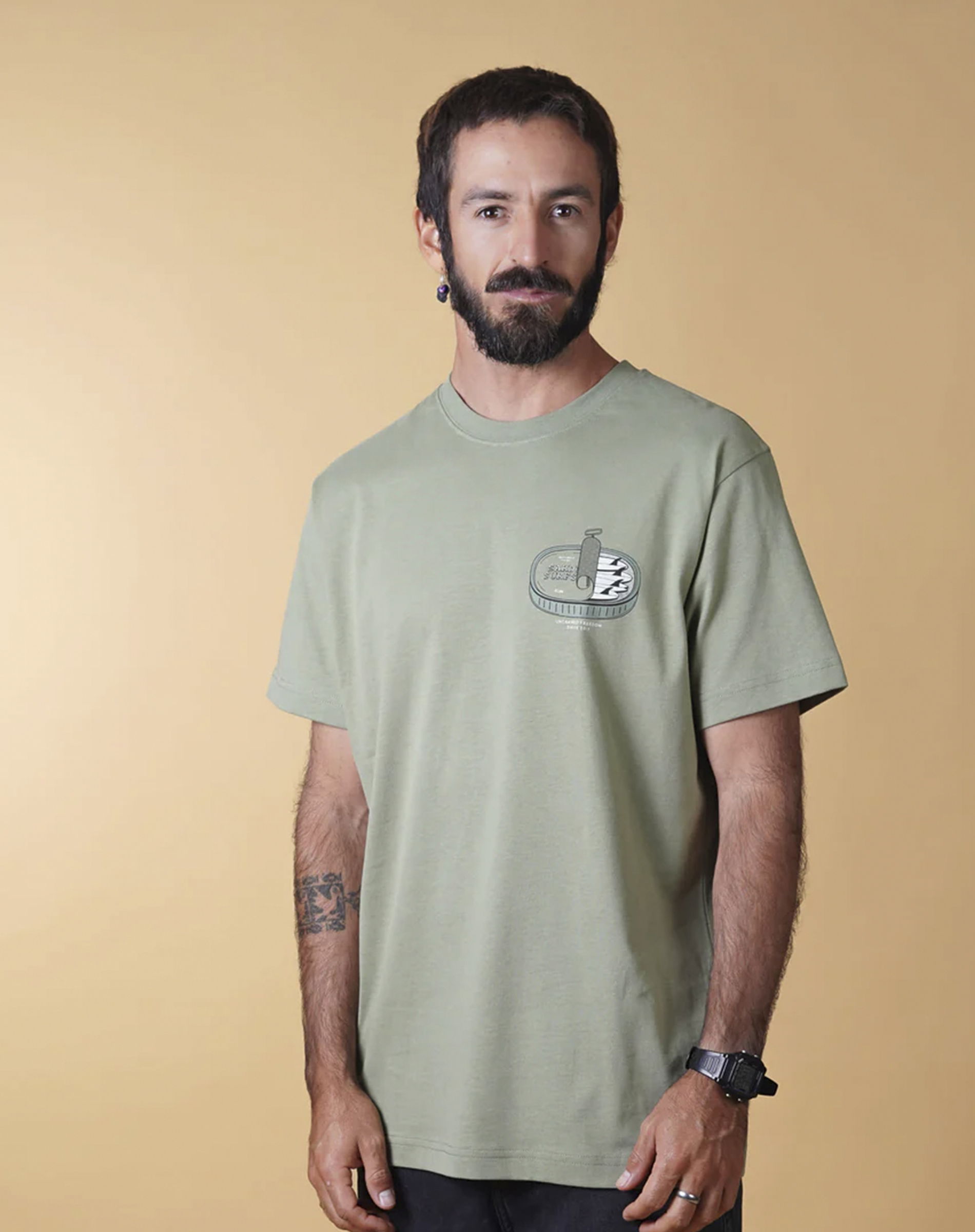 Elsk - Freedom Mens Brushed T-shirt - Olive Green