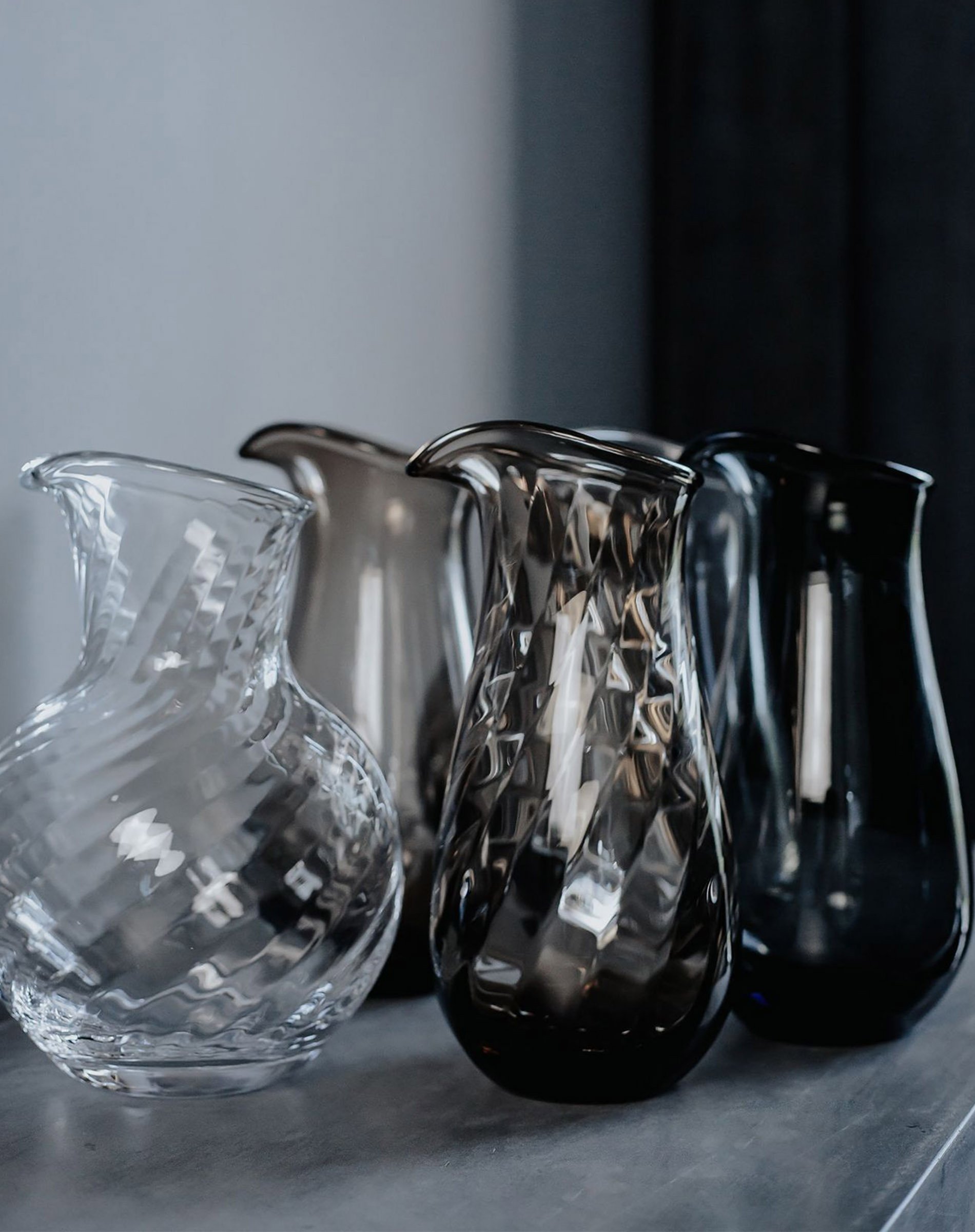 Meadow Pitcher No. 1 - Swirl - Clear