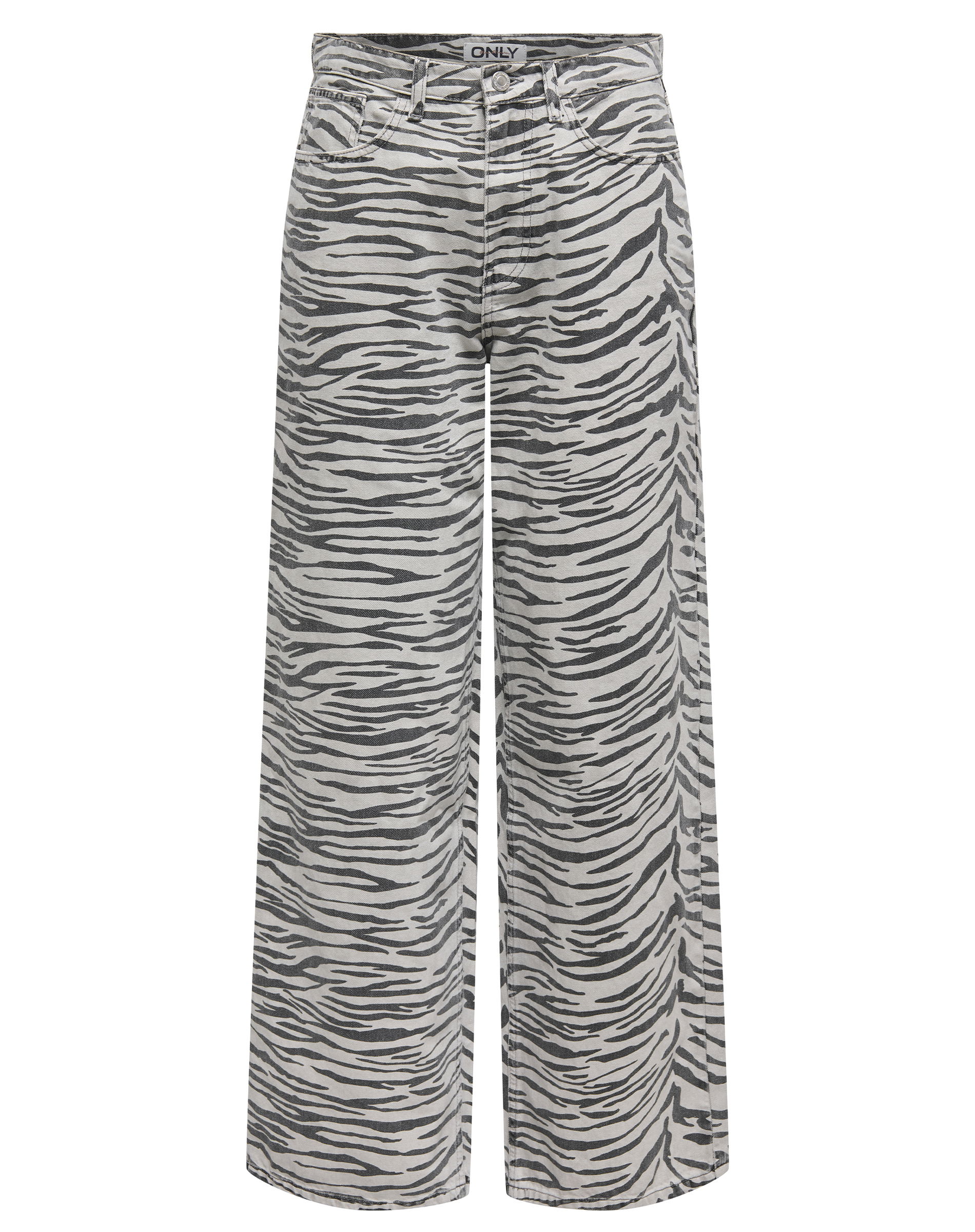 Hope Zebra Wide Denim Jeans