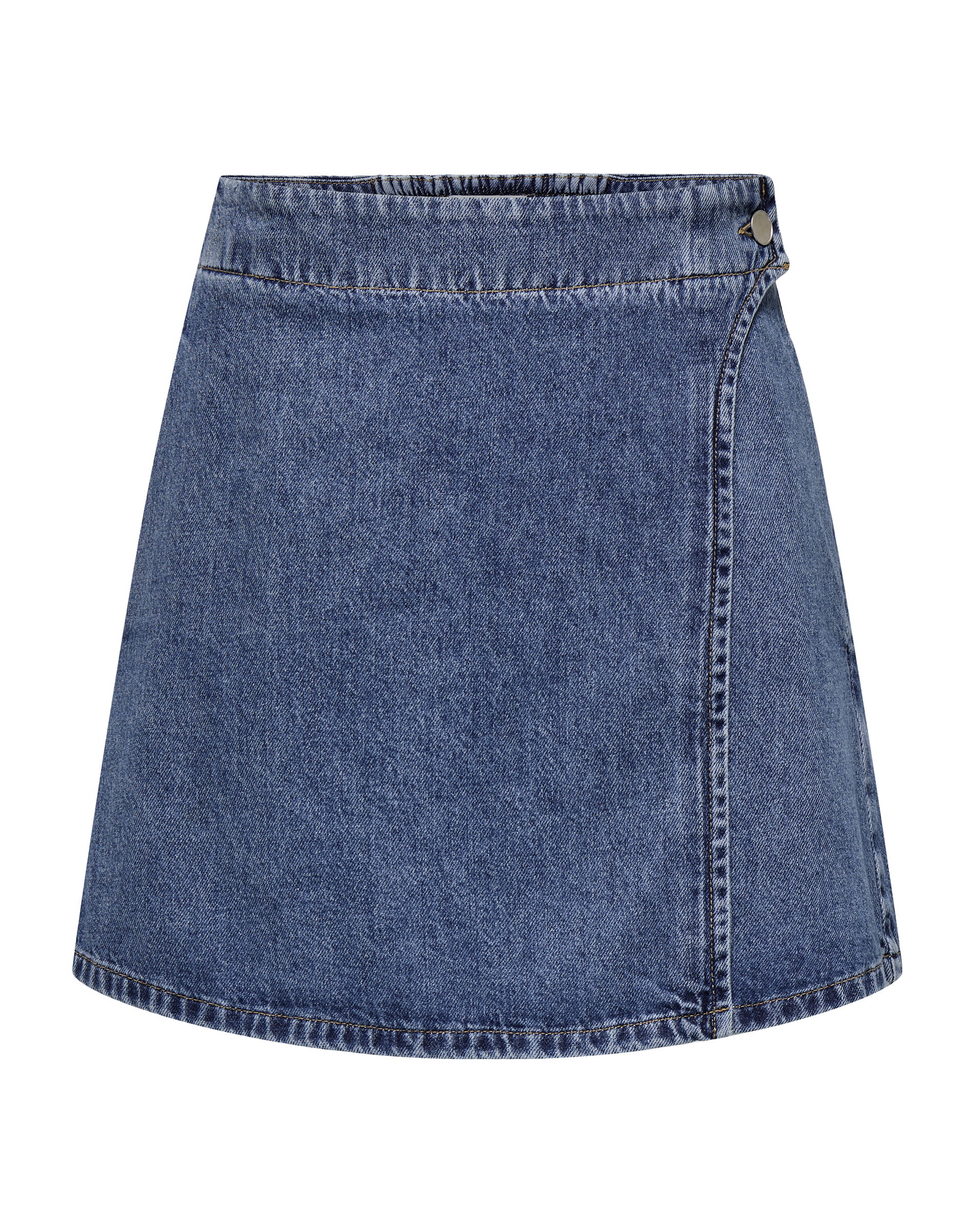Onlthea Wrap Short Denim Nederdel - Medium Blue Denim