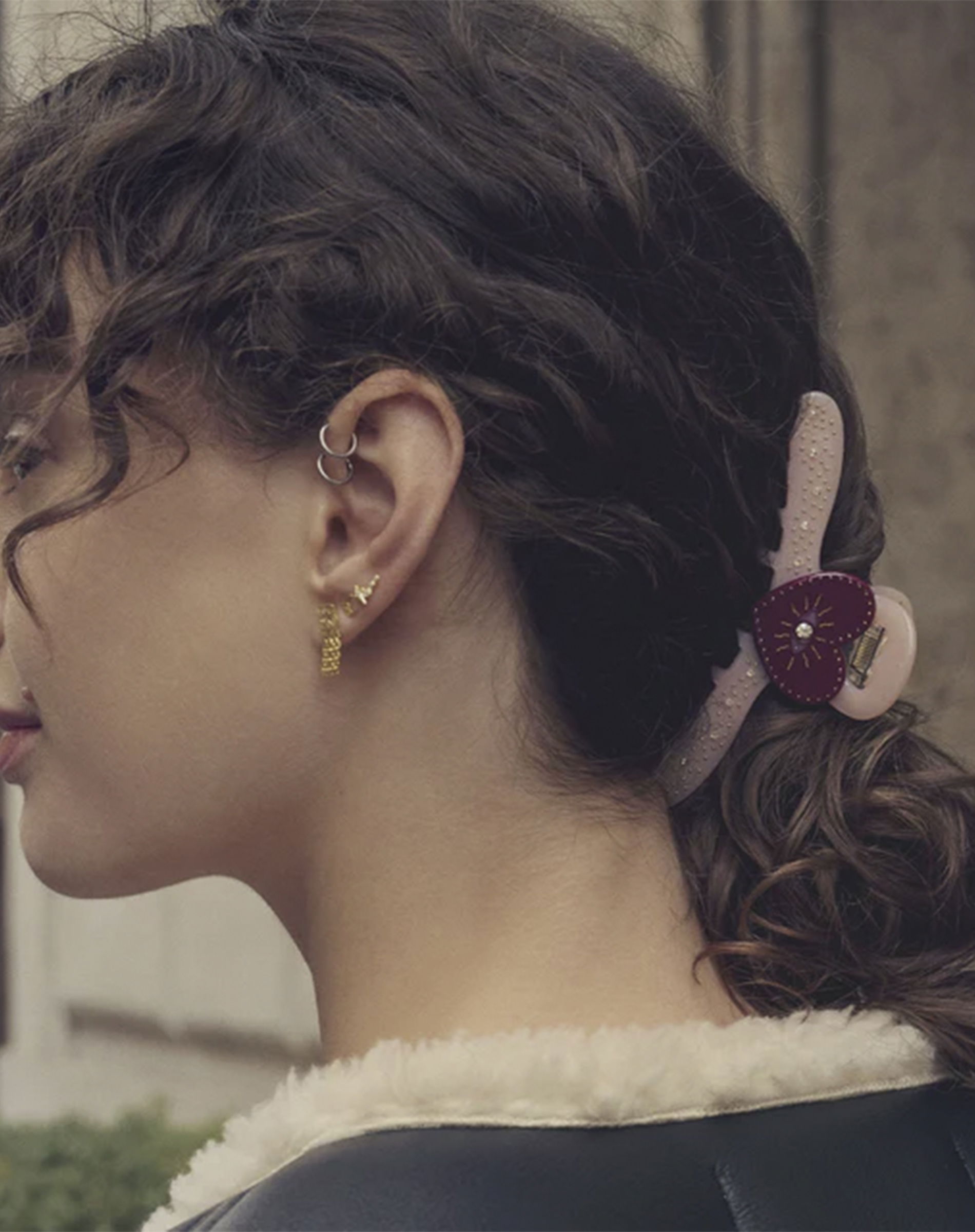 Dealla Hårklemme - Blush