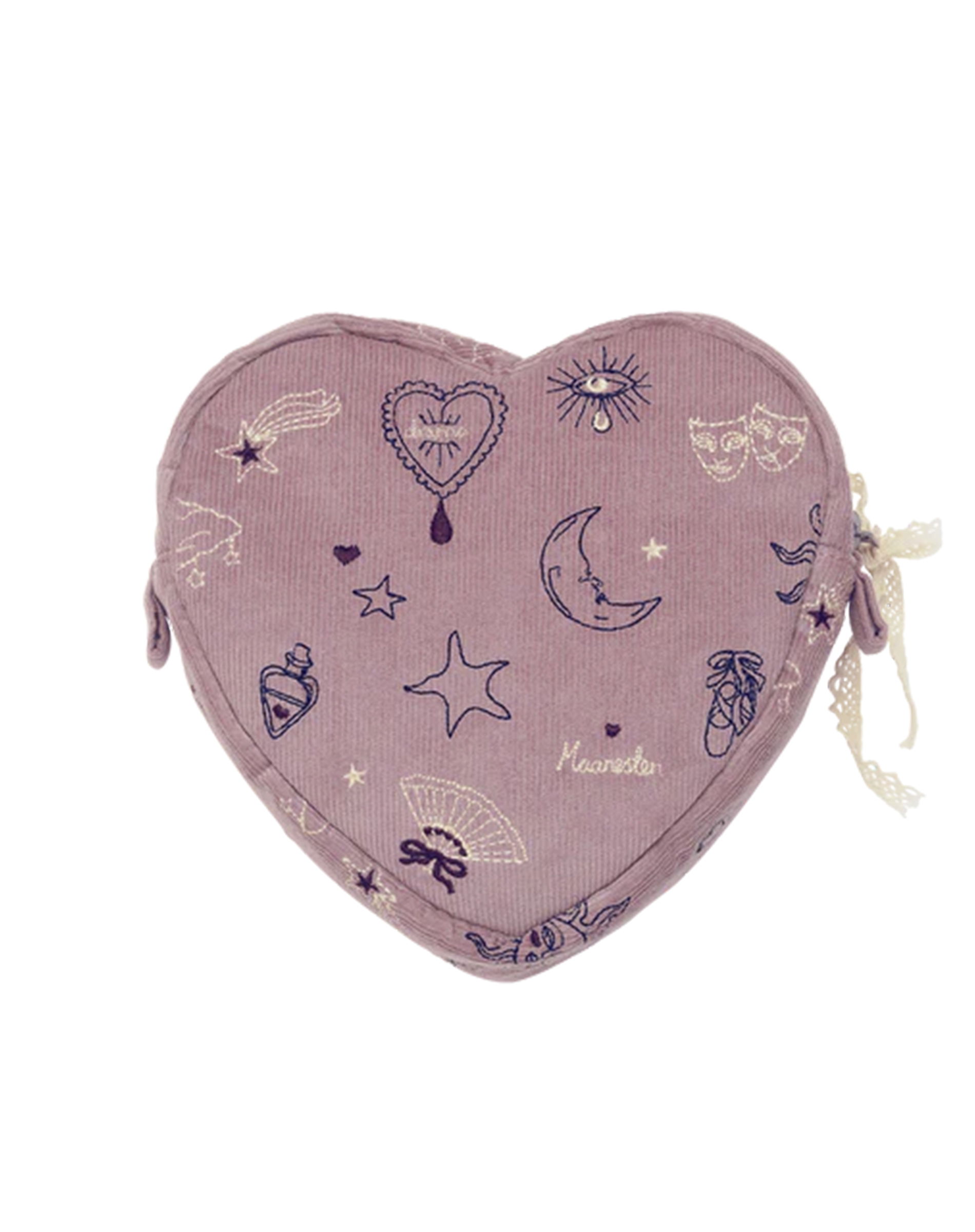 Heart Makeup Taske - Purple Magic Heart 