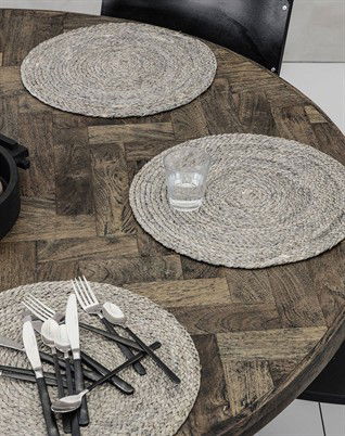 Dækkeserviet Circle - Light Grey